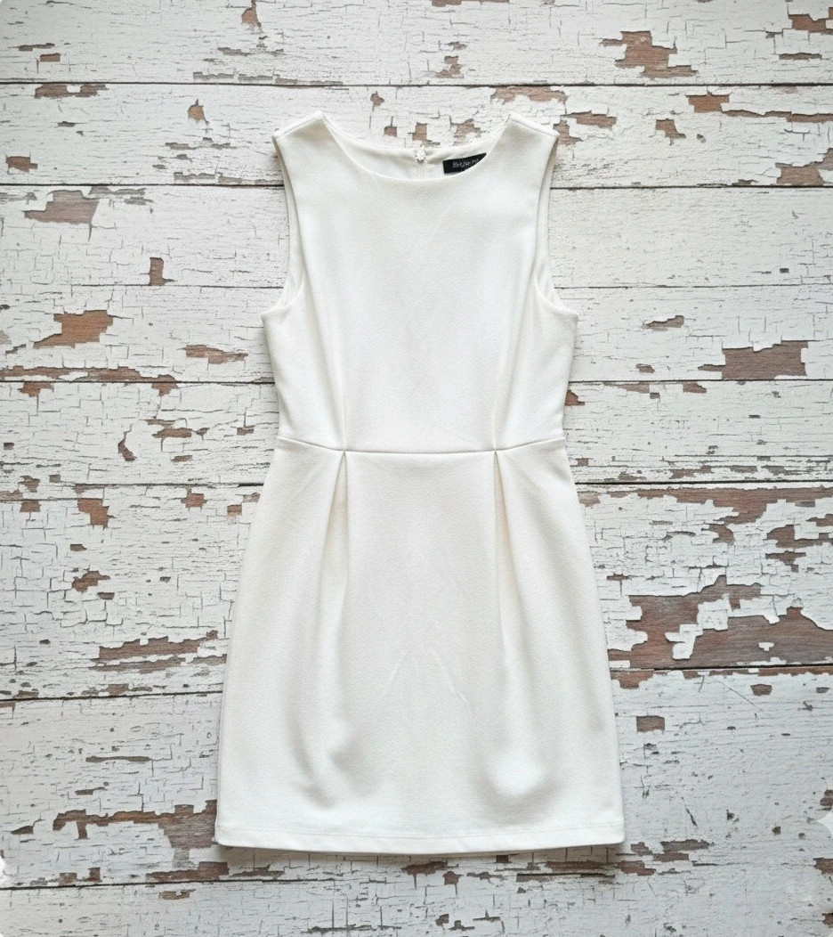 Mango white knit dress · Size L · Lace back · Elegant style – Mango – taille L / 40 / 12