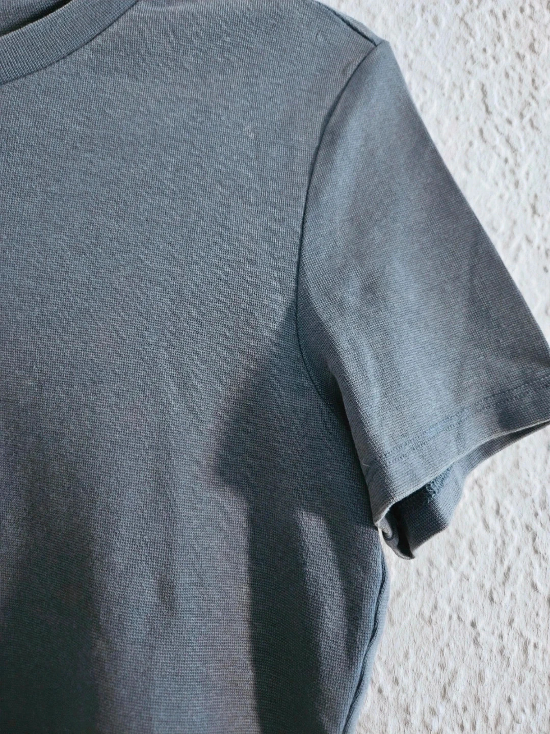 Camiseta cropped azul Zara L básica elástica nueva cuello redondo tendencia – Zara – taille L / 40 / 12 5