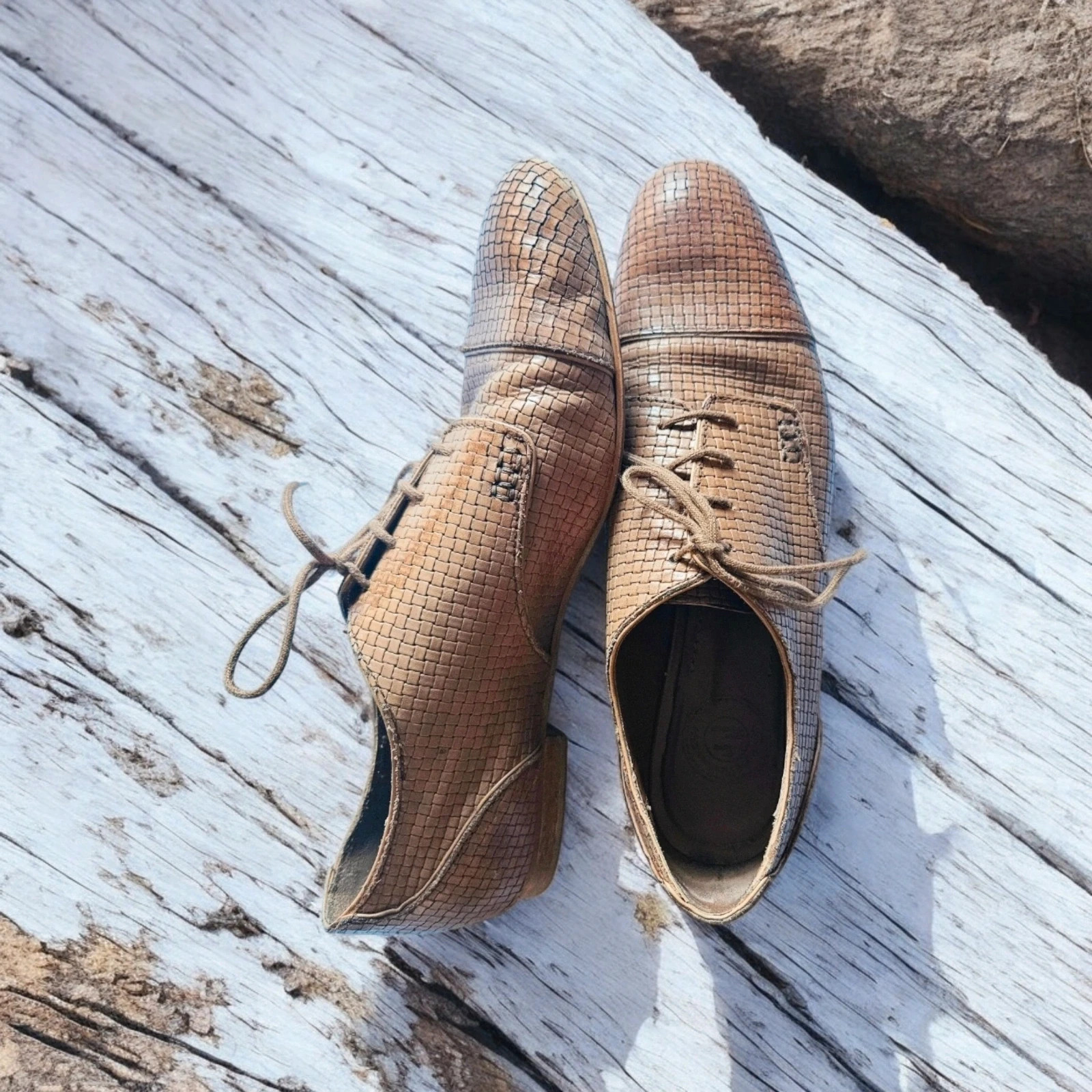 ZARA piel Italia T40 zapatos oxford camel vintage · leather shoes · impecables – Zara – taille 40 3