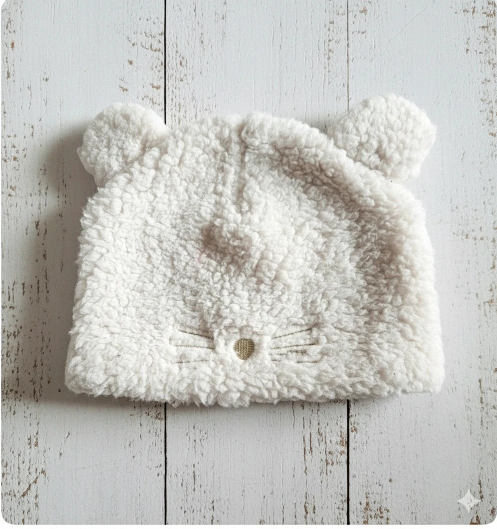 Oysho beanie teddy cream M, cozy & cute