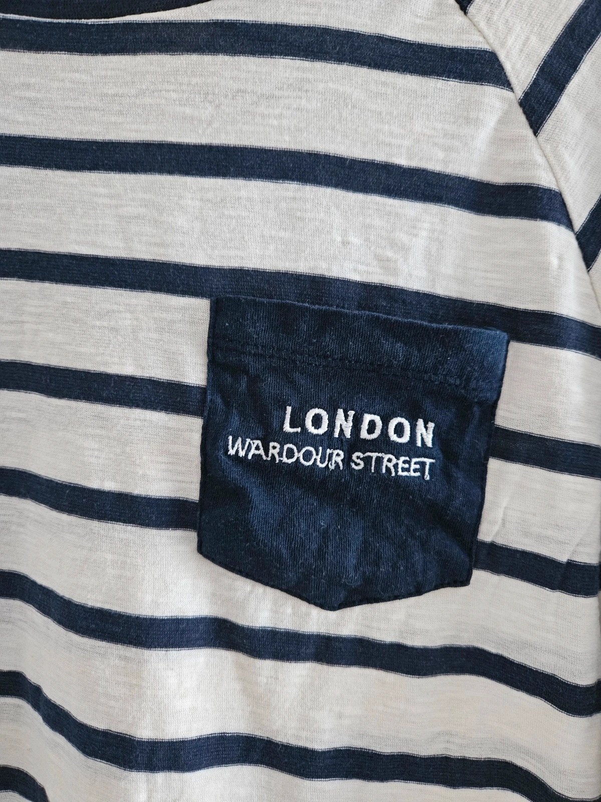 Pull&Bear camiseta marinera rayas azul marino manga larga talla M básica estilo casual – Pull & Bear – taille M 5