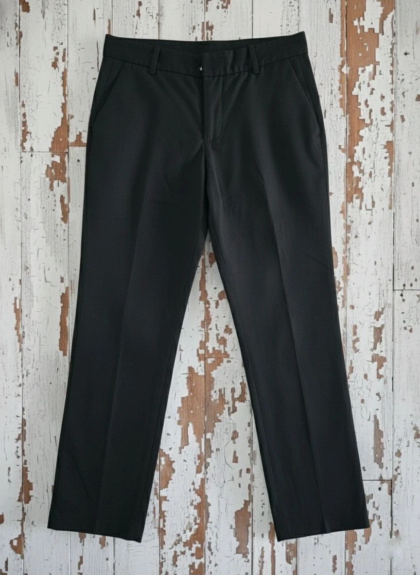 Pantalón negro Zara Woman talla S recto elegante básico oficina tiro medio – Zara – taille S / 36 / 8