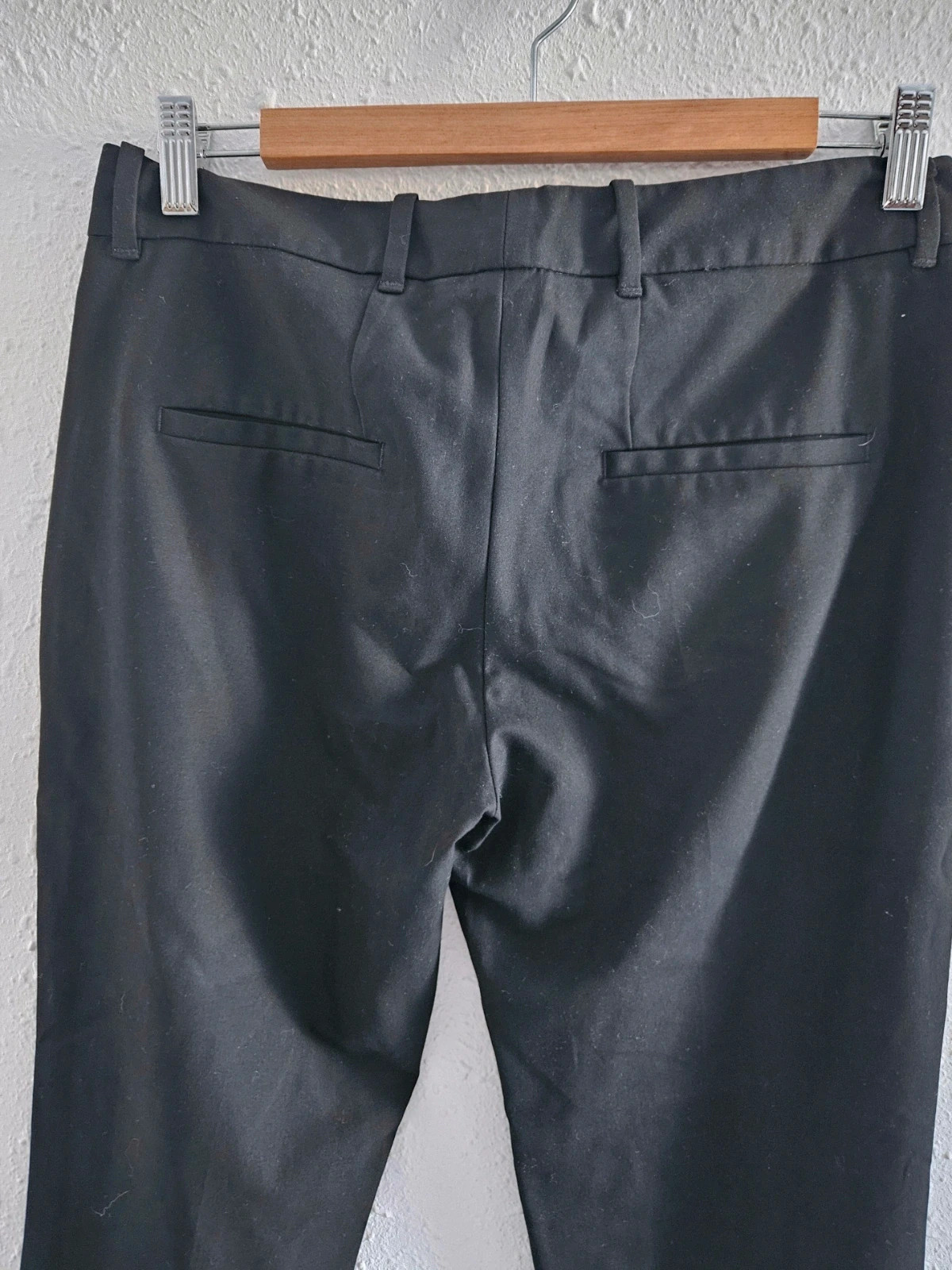 Pantalón negro Zara Woman talla S recto elegante básico oficina tiro medio – Zara – taille S / 36 / 8 5