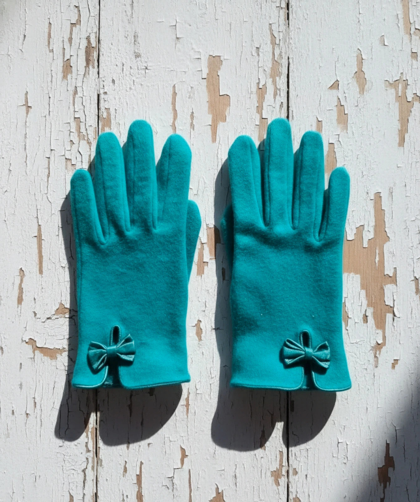Guantes H&M verde turquesa mujer invierno lazo elegantes talla única perfectos – H&M – taille Taille unique