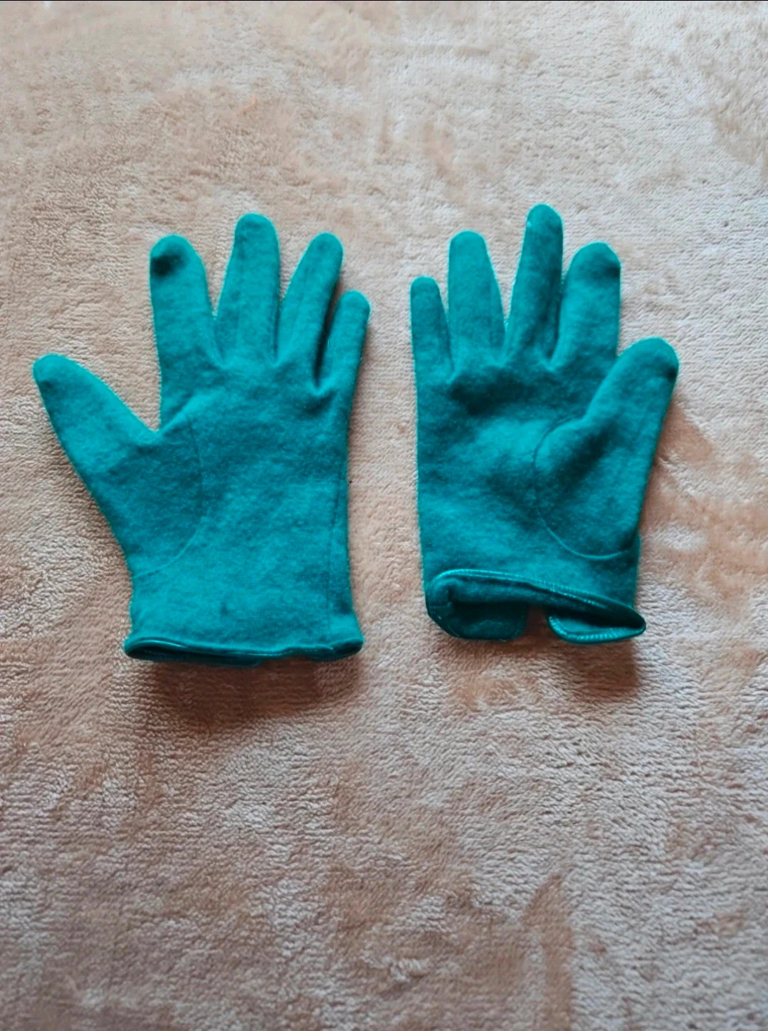 Guantes H&M verde turquesa mujer invierno lazo elegantes talla única perfectos – H&M – taille Taille unique 3