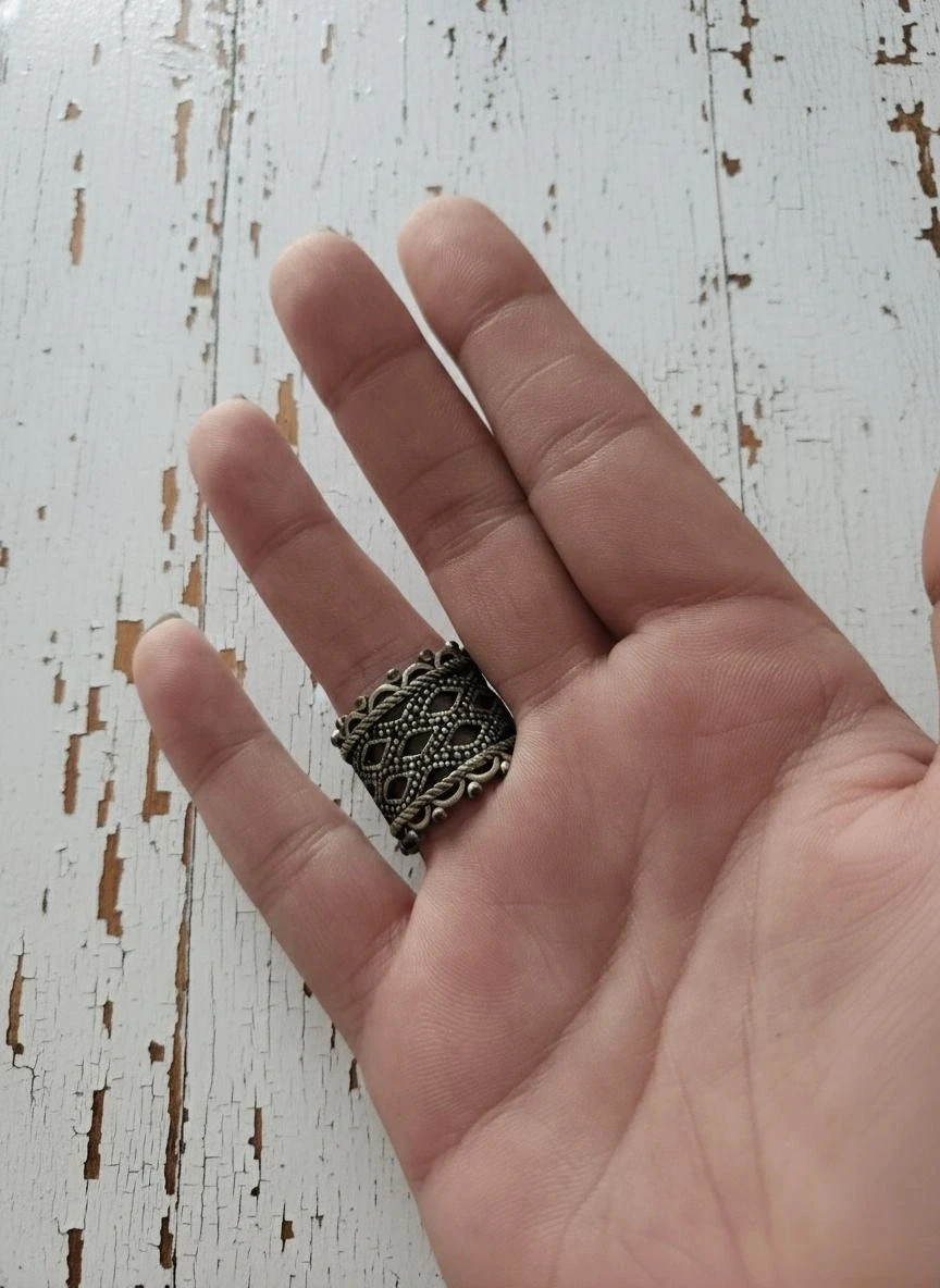Anillo boho Brigitte Bijoux metal plata envejecida con piedra azul – Bijou Brigitte – taille 18,5 mm 3