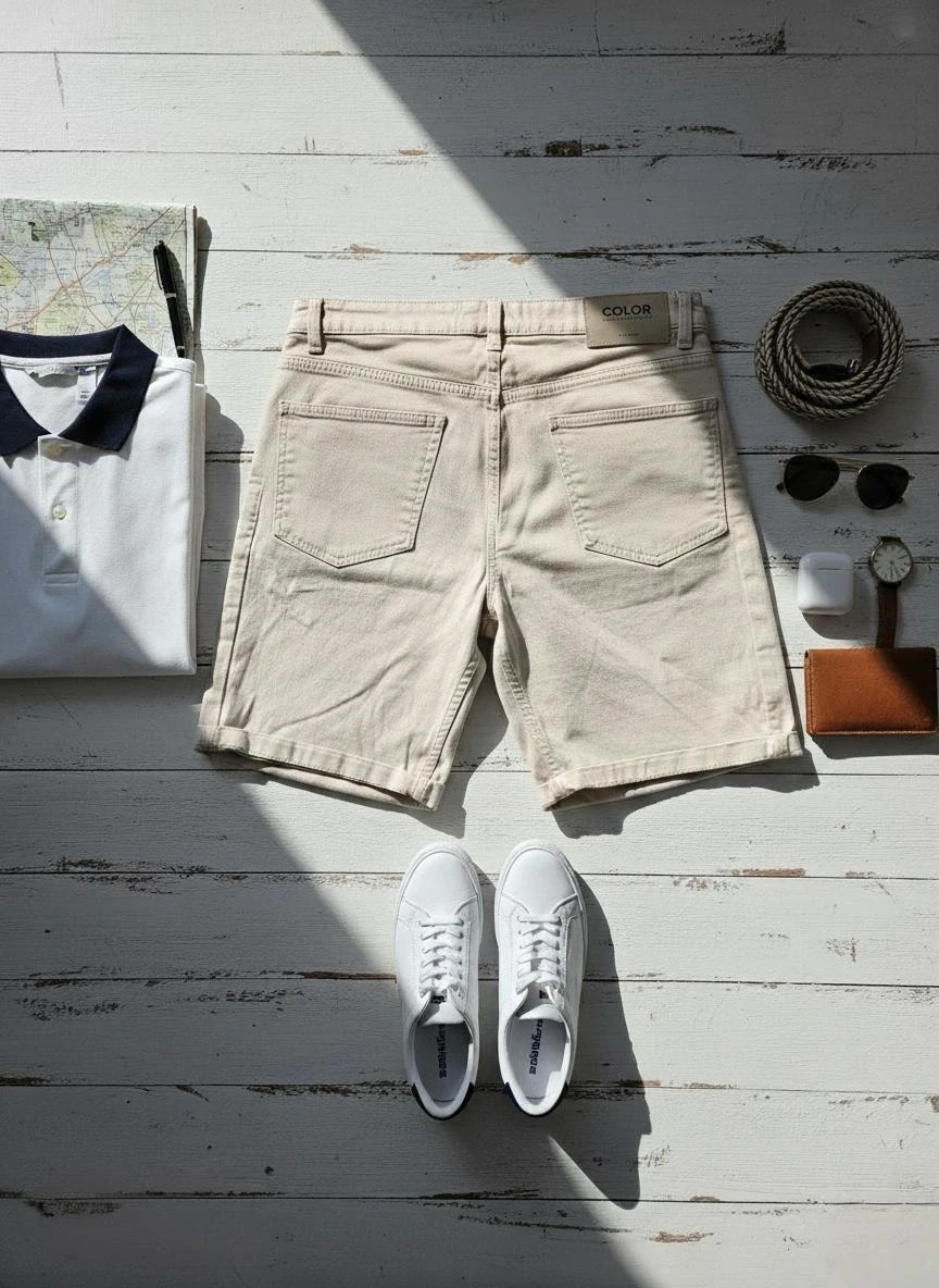 Bermudas beige Denimwear T38 – Slim comfort, perfecto estado – Denimwear – taille W29 | FR 38 2