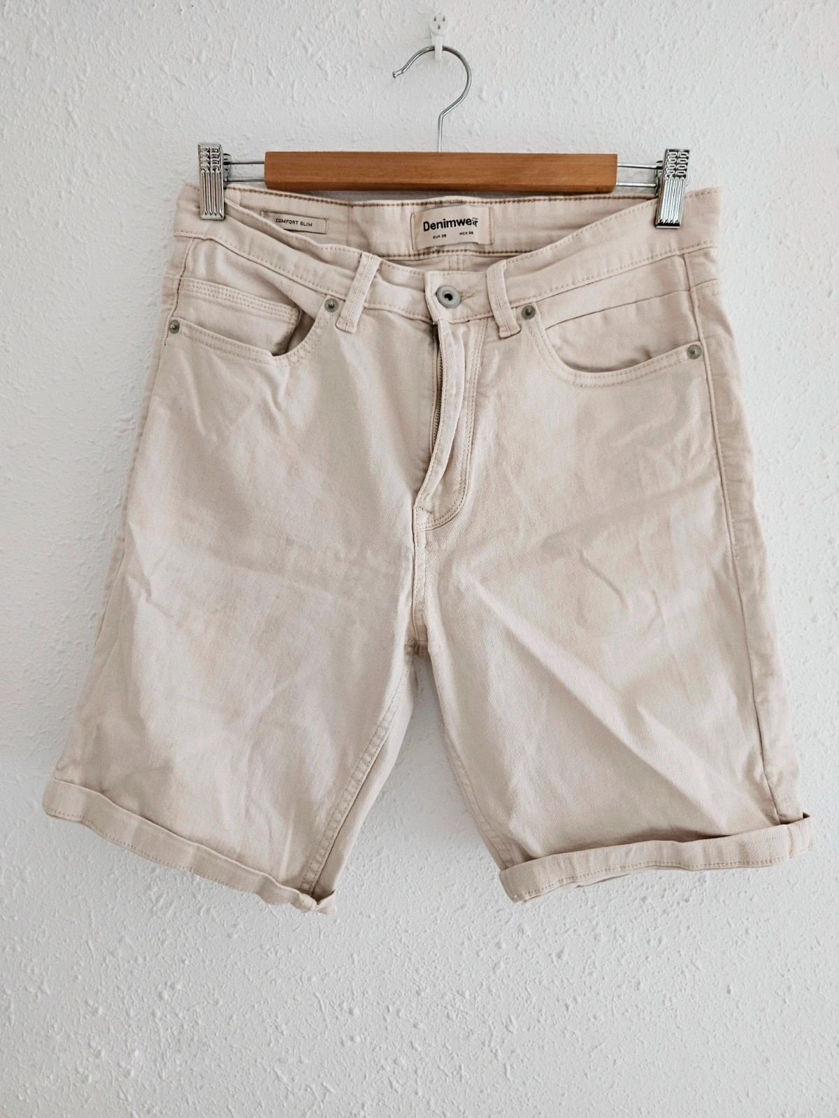 Bermudas beige Denimwear T38 – Slim comfort, perfecto estado – Denimwear – taille W29 | FR 38 3