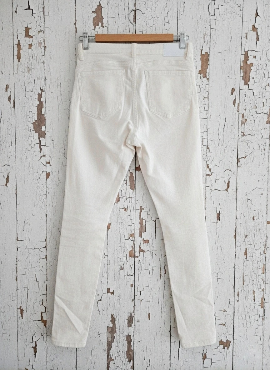 Pantalón blanco Bershka 38 | Skinny mujer | Denim elástico | Básico | Perfecto estado – Bershka – taille M / 38 / 10 2