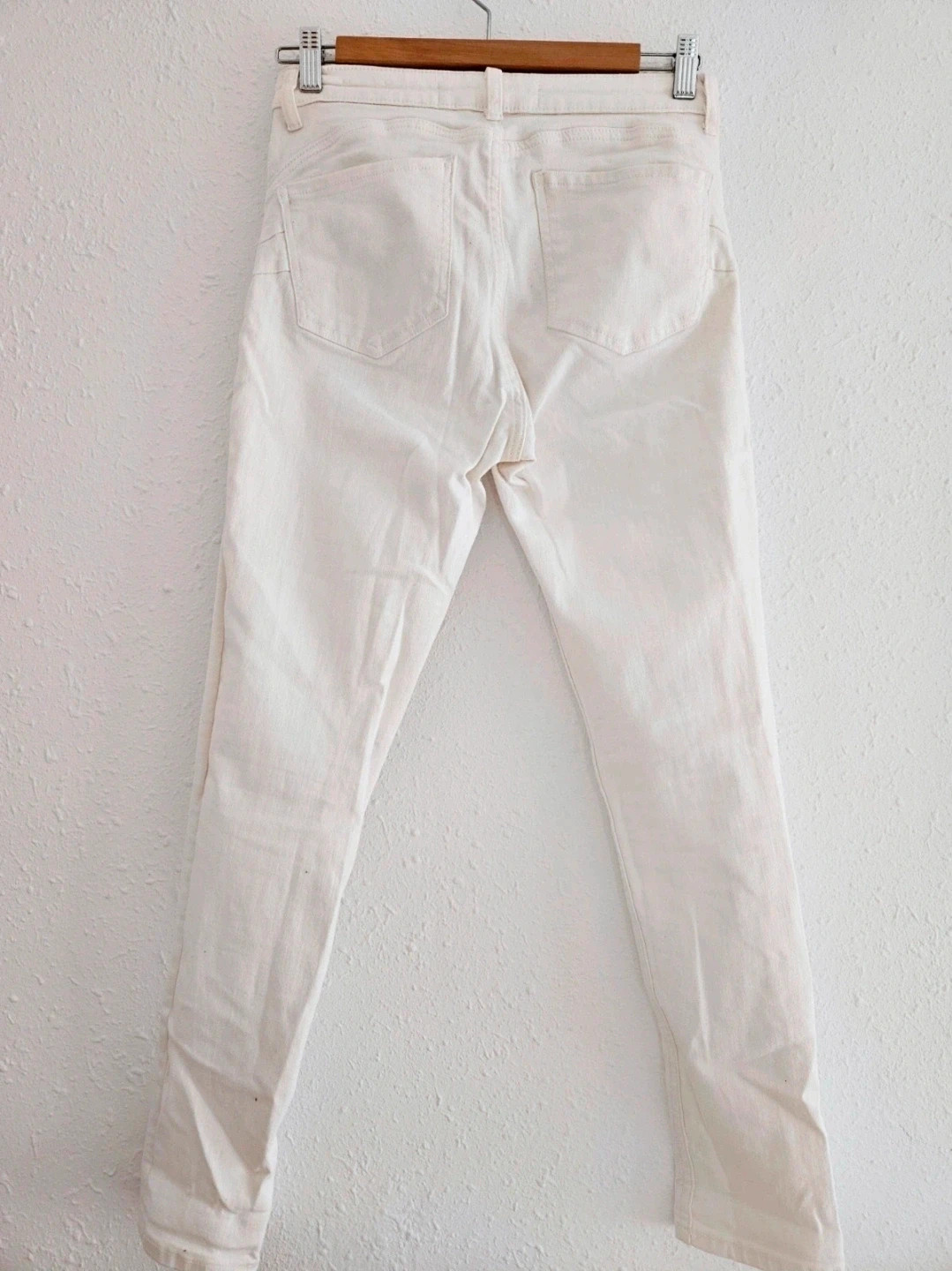 Pantalón blanco Bershka 38 | Skinny mujer | Denim elástico | Básico | Perfecto estado – Bershka – taille M / 38 / 10 4