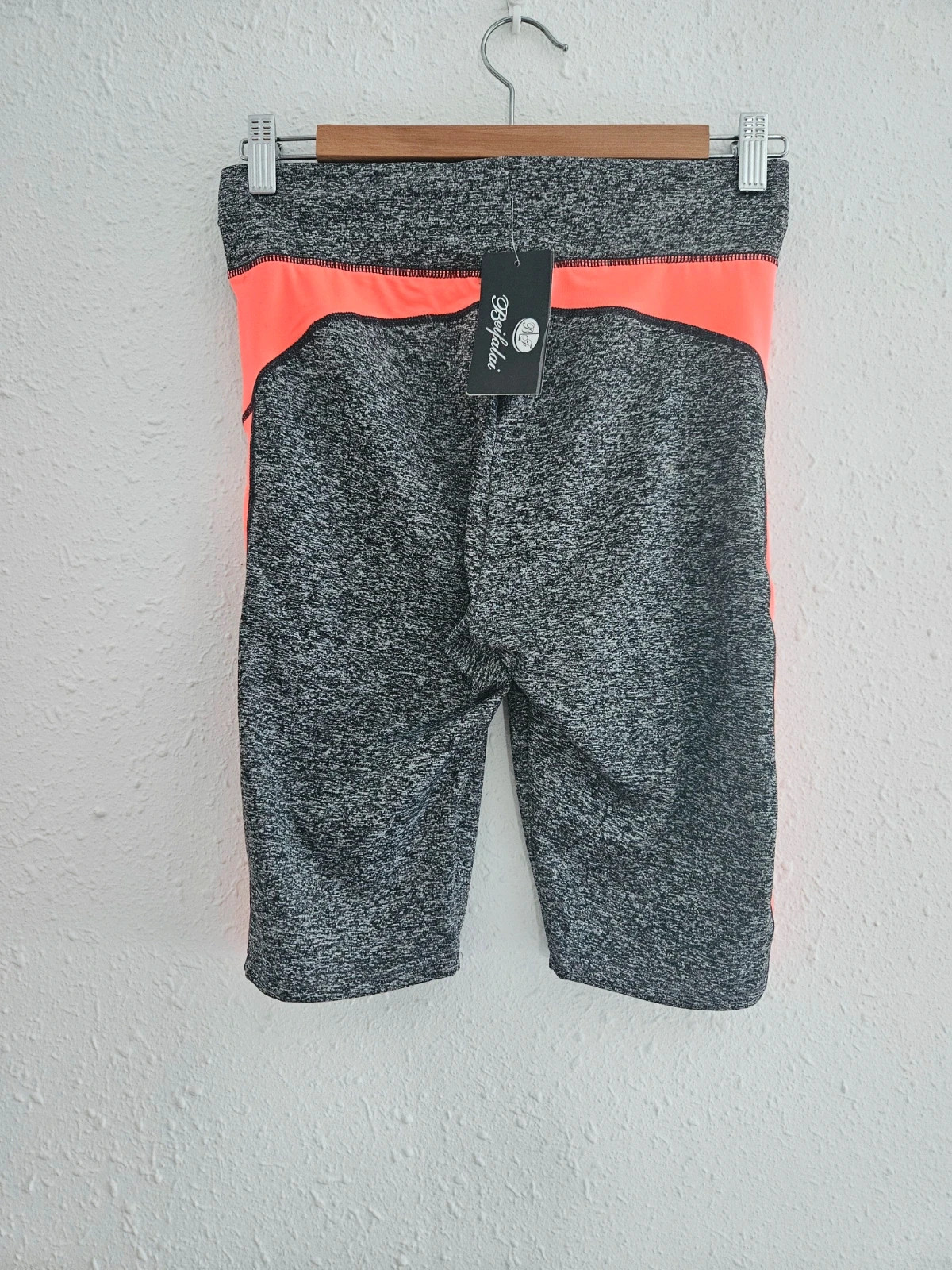 Mallas deportivas cortas mujer gris + coral | Bailalai | L/XL | Nuevo – Bailalai – taille L / 40 / 12 5