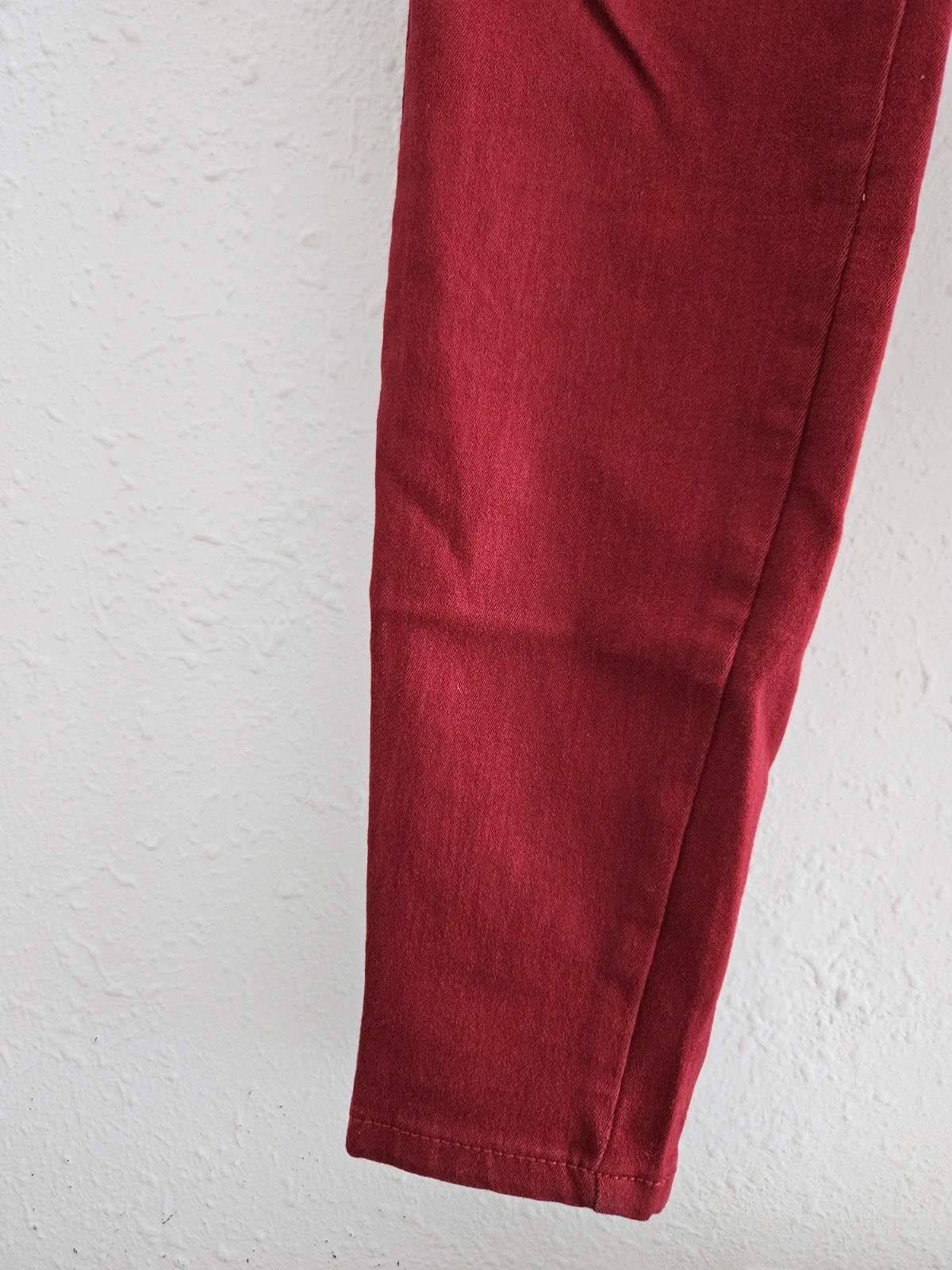 Pantalón Skinny Bershka T36 rojo frambuesa algodón elástico – Bershka – taille S / 36 / 8 4