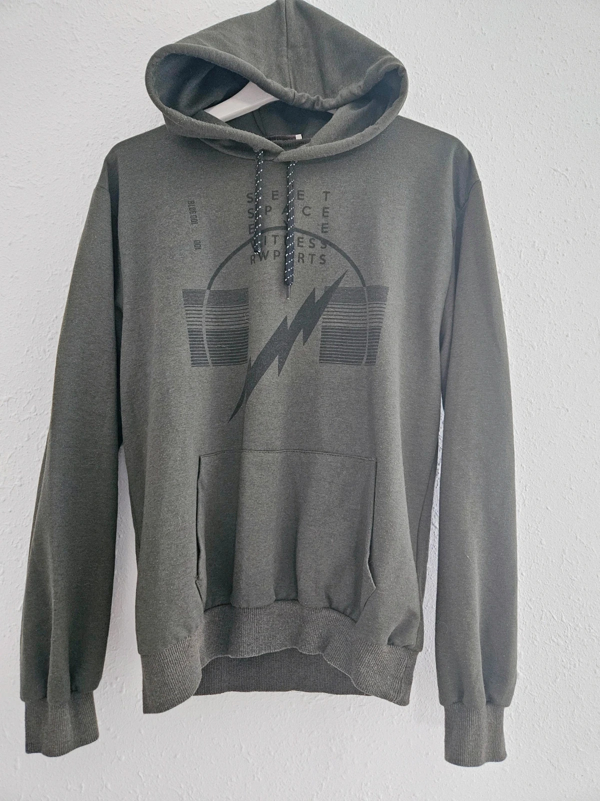 Sudadera Zalando verde militar con capucha unisex M | Sporty streetwear – Zalando – taille M 3