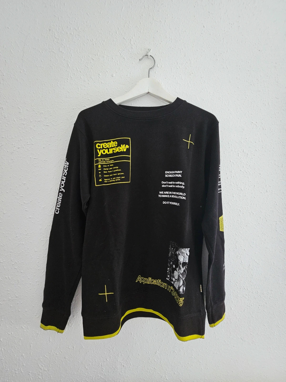 Sudadera negra gráfica INSIDE | xs| Streetwear urbano | 100% algodón – Inside – taille XS 3