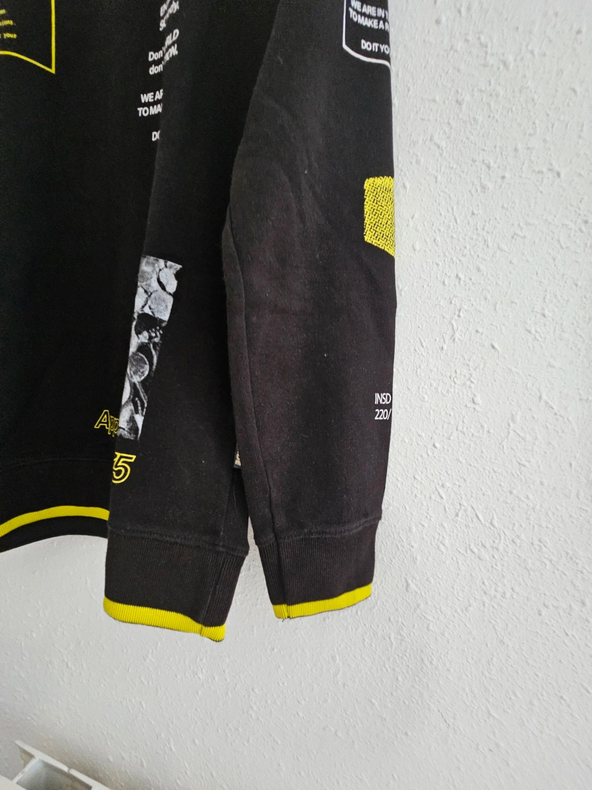 Sudadera negra gráfica INSIDE | xs| Streetwear urbano | 100% algodón – Inside – taille XS 5