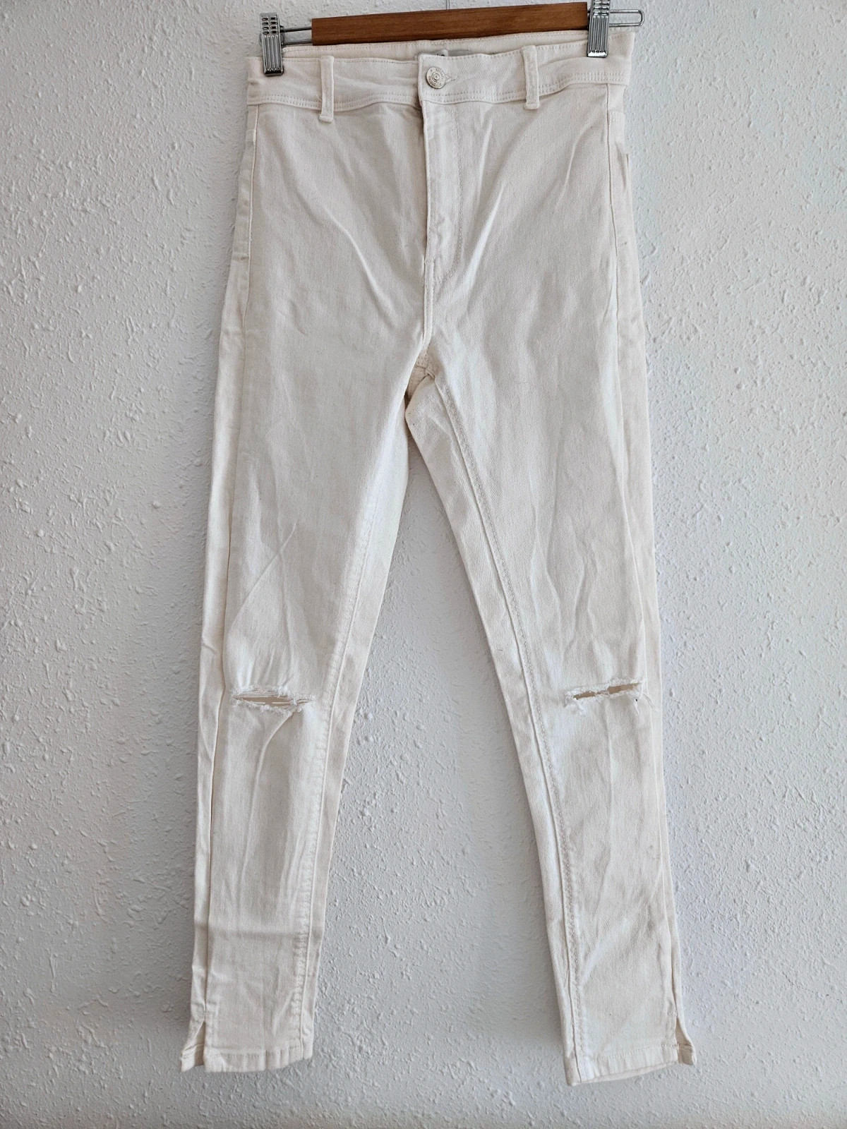 Pantalón Bershka blanco mujer skinny talla 38 algodón elástico impecable – Bershka – taille M / 38 / 10 3