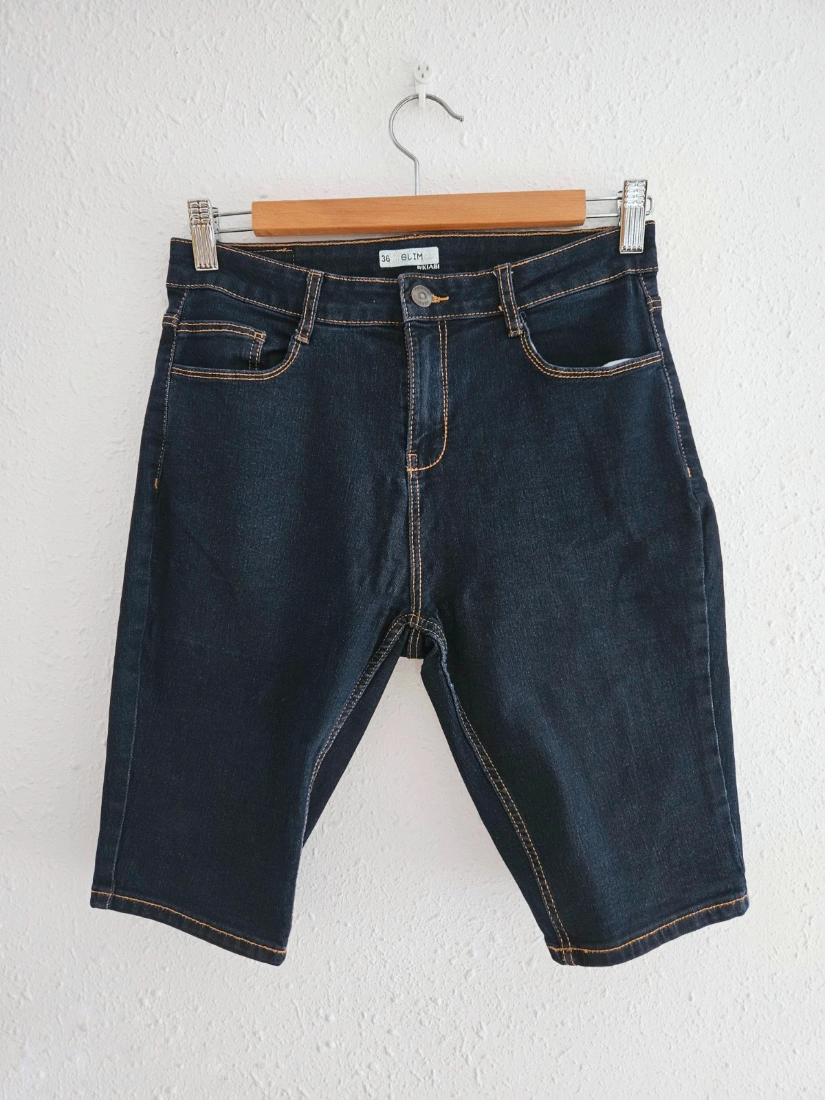 Bermudas denim azul oscuro slim KIABI T36 – Perfecto estado – Kiabi – taille W26 | FR 36 3