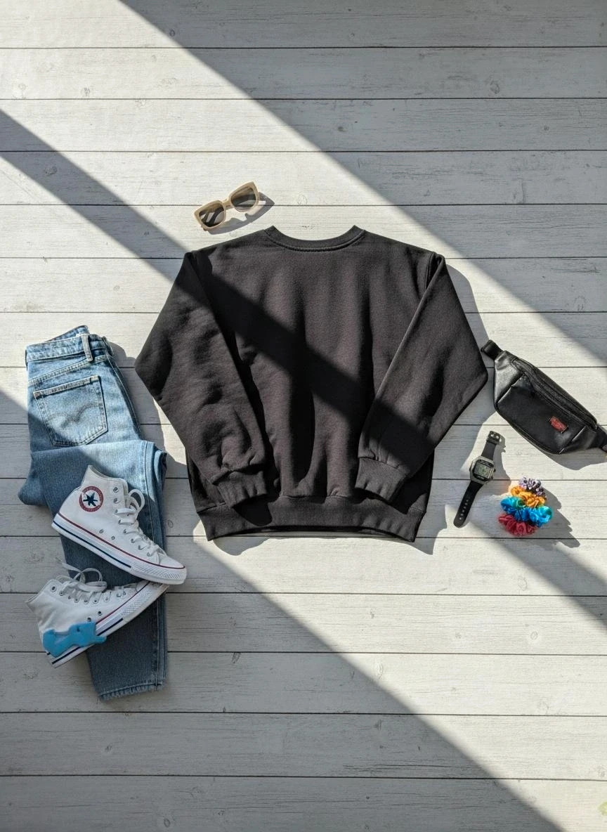 Sudadera Stranger Things Pull&Bear negra talla M oficial Netflix oversize algodón perfecta – Pull & Bear – taille M / 38 / 10 2