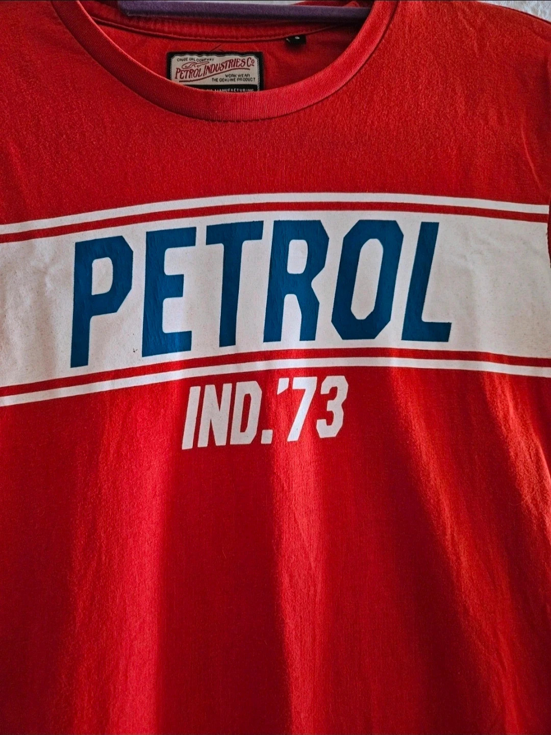 Petrol Industries camiseta roja logo grande S · 100% algodón · estilo retro urbano – Petrol Industries – taille S 2