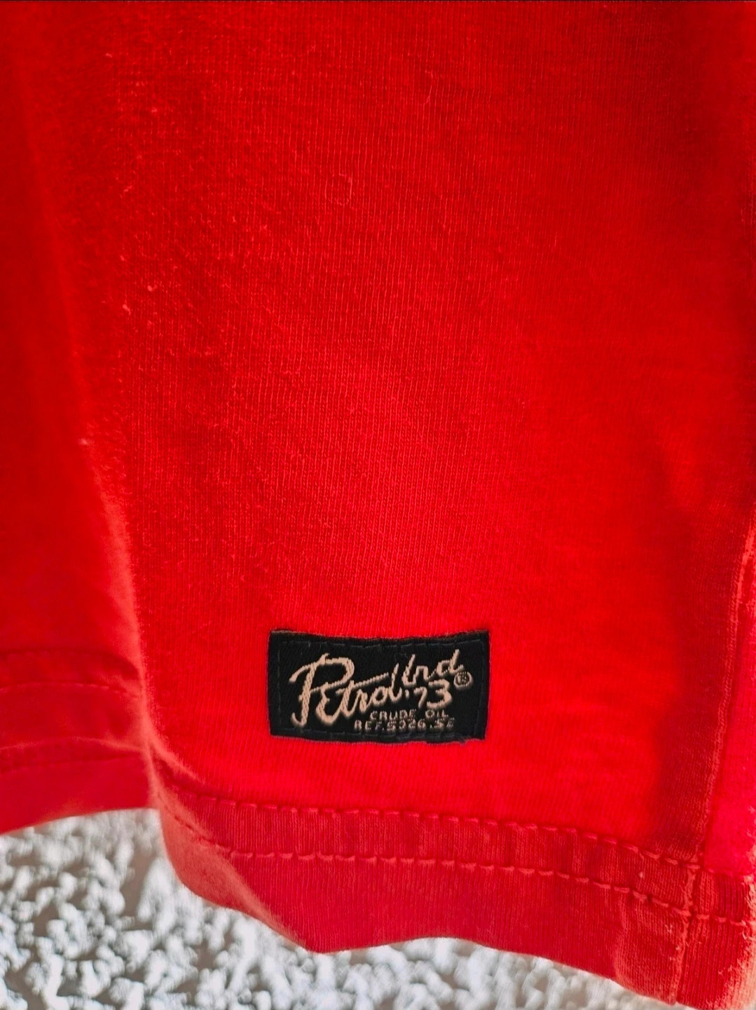 Petrol Industries camiseta roja logo grande S · 100% algodón · estilo retro urbano – Petrol Industries – taille S 3