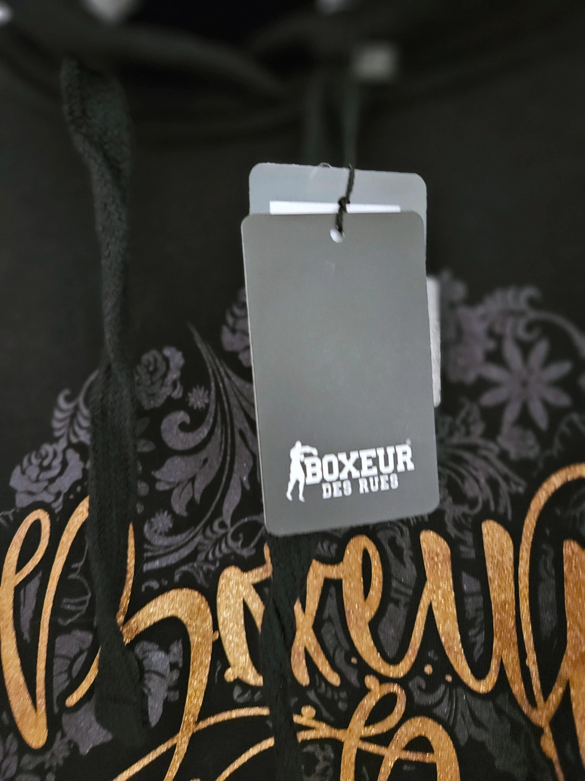 Sudadera Boxeur Des Rues negra y dorada XL nueva – BOXEUR DES RUES – taille XL / 42 / 14 5