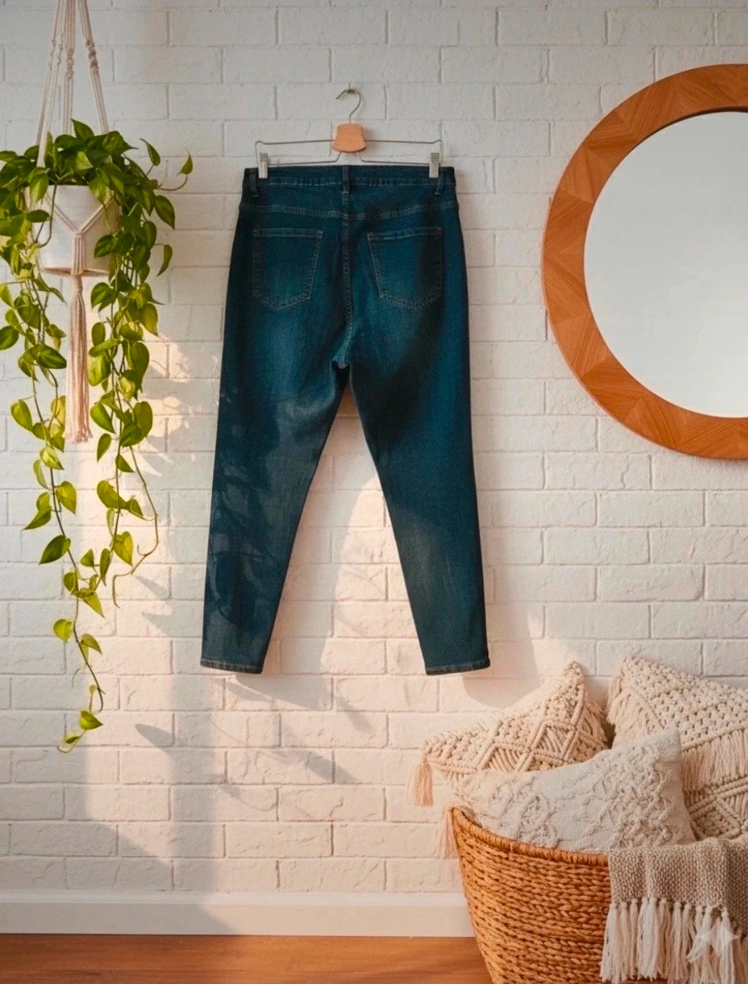 Shein Curve vaqueros skinny azul 1XL tiro medio, denim elástico, básicos mujer – Shein Curve – taille XXXL / 46 / 18 2