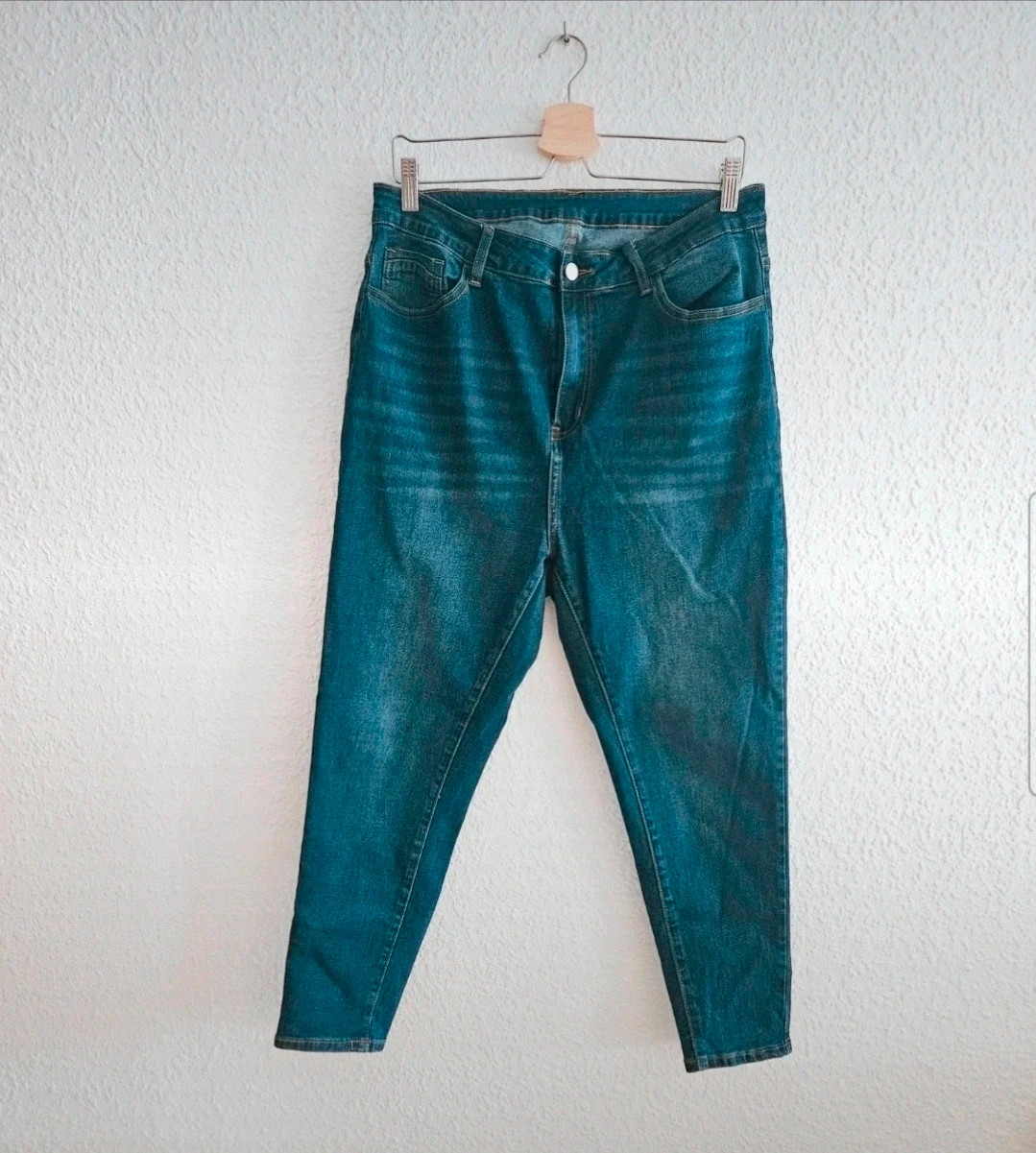 Shein Curve vaqueros skinny azul 1XL tiro medio, denim elástico, básicos mujer – Shein Curve – taille XXXL / 46 / 18 3