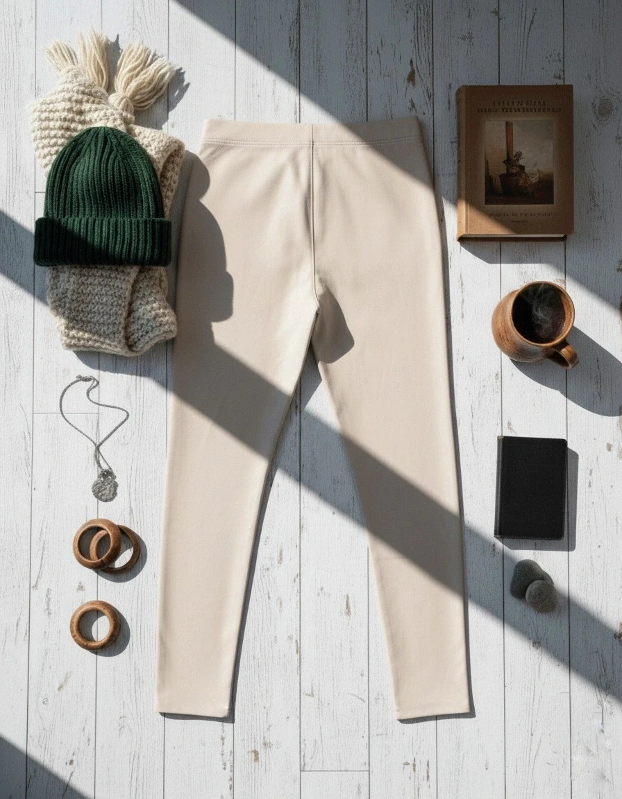 Pantalón polipiel beige H&M talla 44 bajo corte láser impecable – H&M – taille XXL / 44 / 16 2