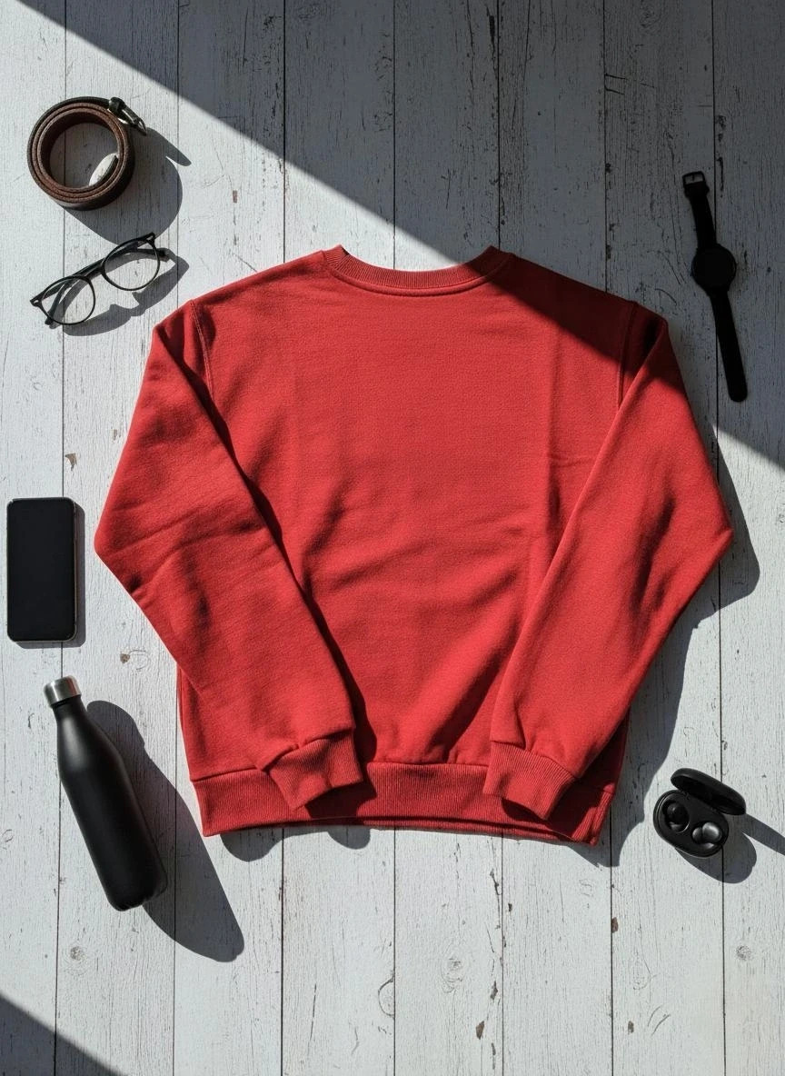 Bershka sudadera roja ONE M, perfecta / red graphic sweatshirt – Bershka – taille M / 38 / 10 2