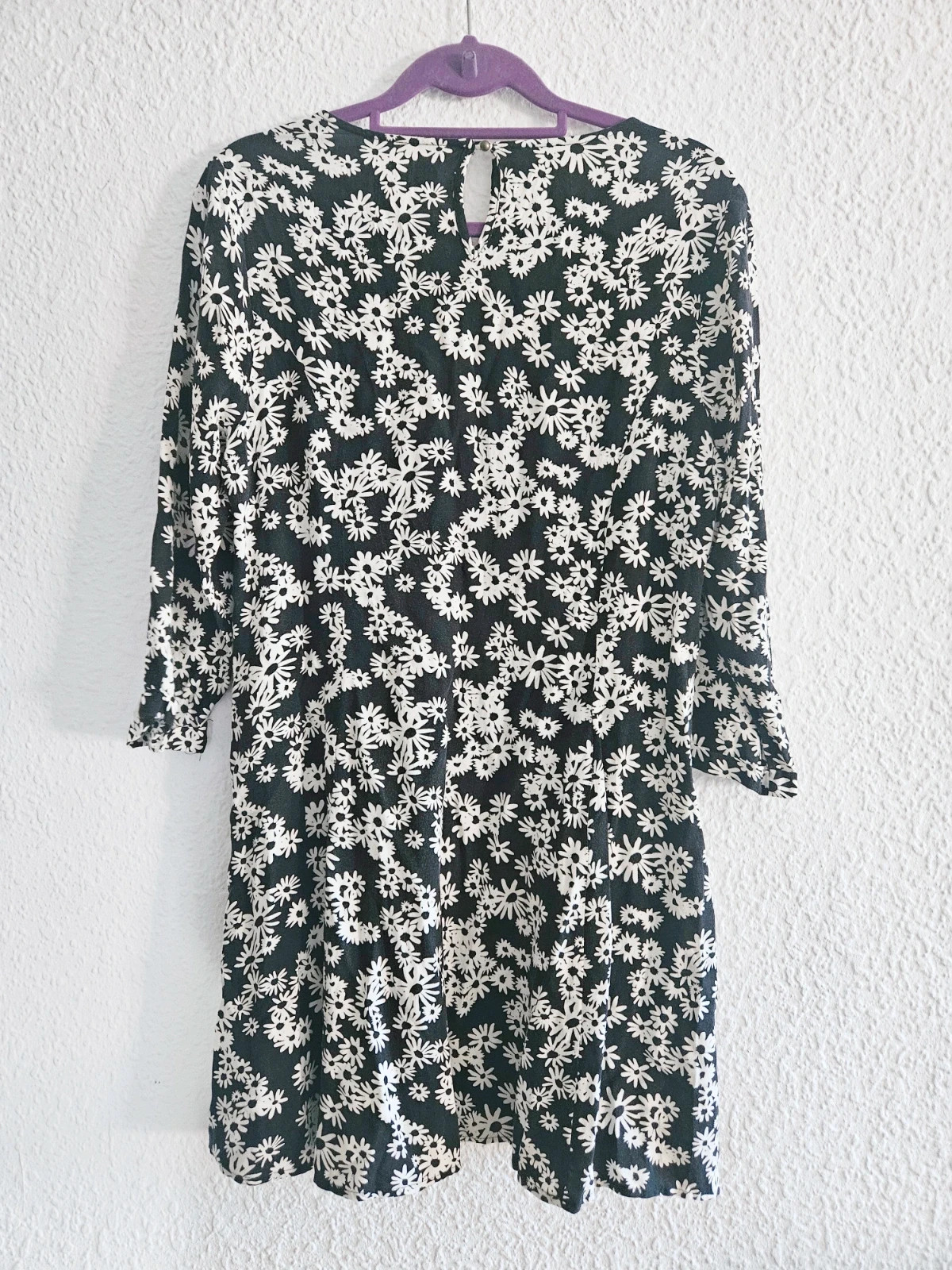 Vestido Forever 21 flores blancas talla L corto manga larga estilo boho vintage – Forever 21 – taille L / 40 / 12 5
