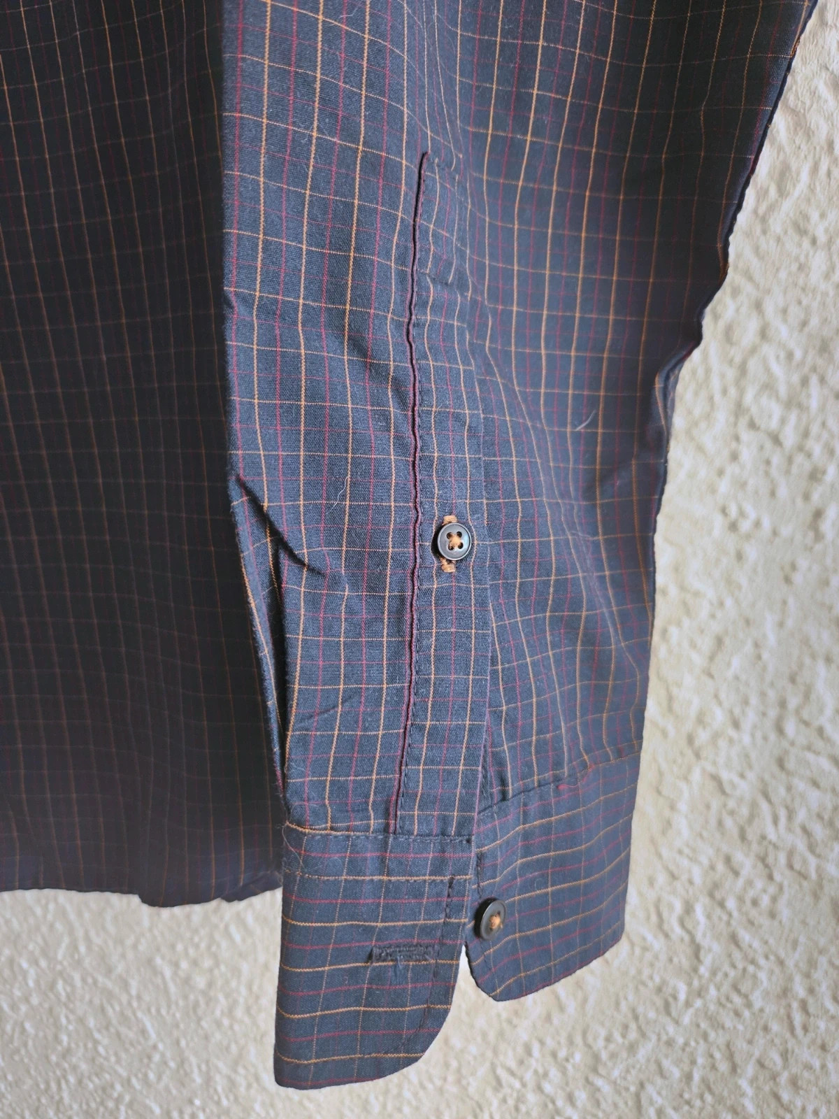 Camisa KIABI cuadros finos azul marino y marrón · Talla M · estilo casual clásico – Kiabi – taille M 3