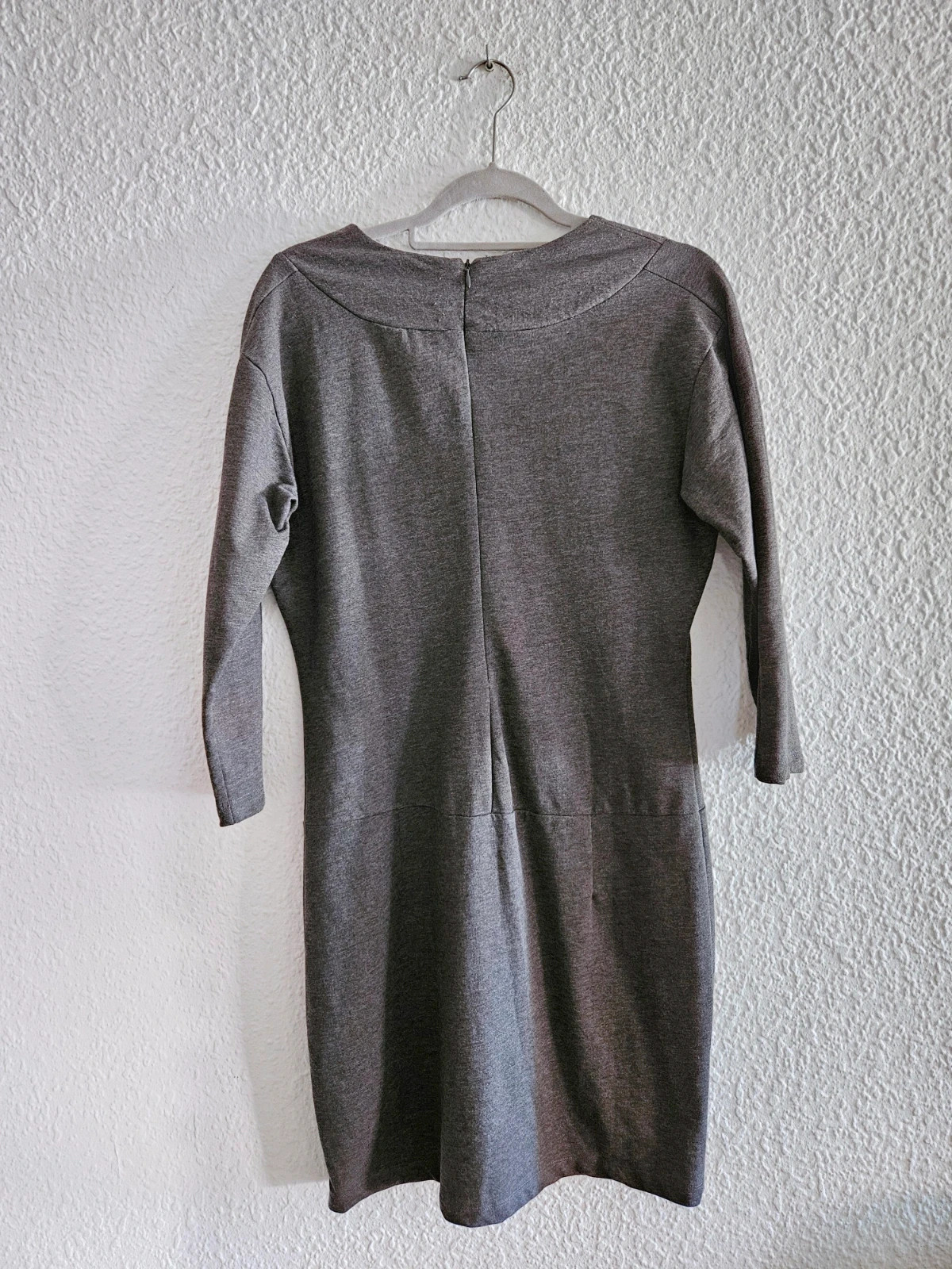 Vestido Sfera gris entallado de manga francesa · Talla 40 · En perfecto estado – Sfera – taille L / 40 / 12 5