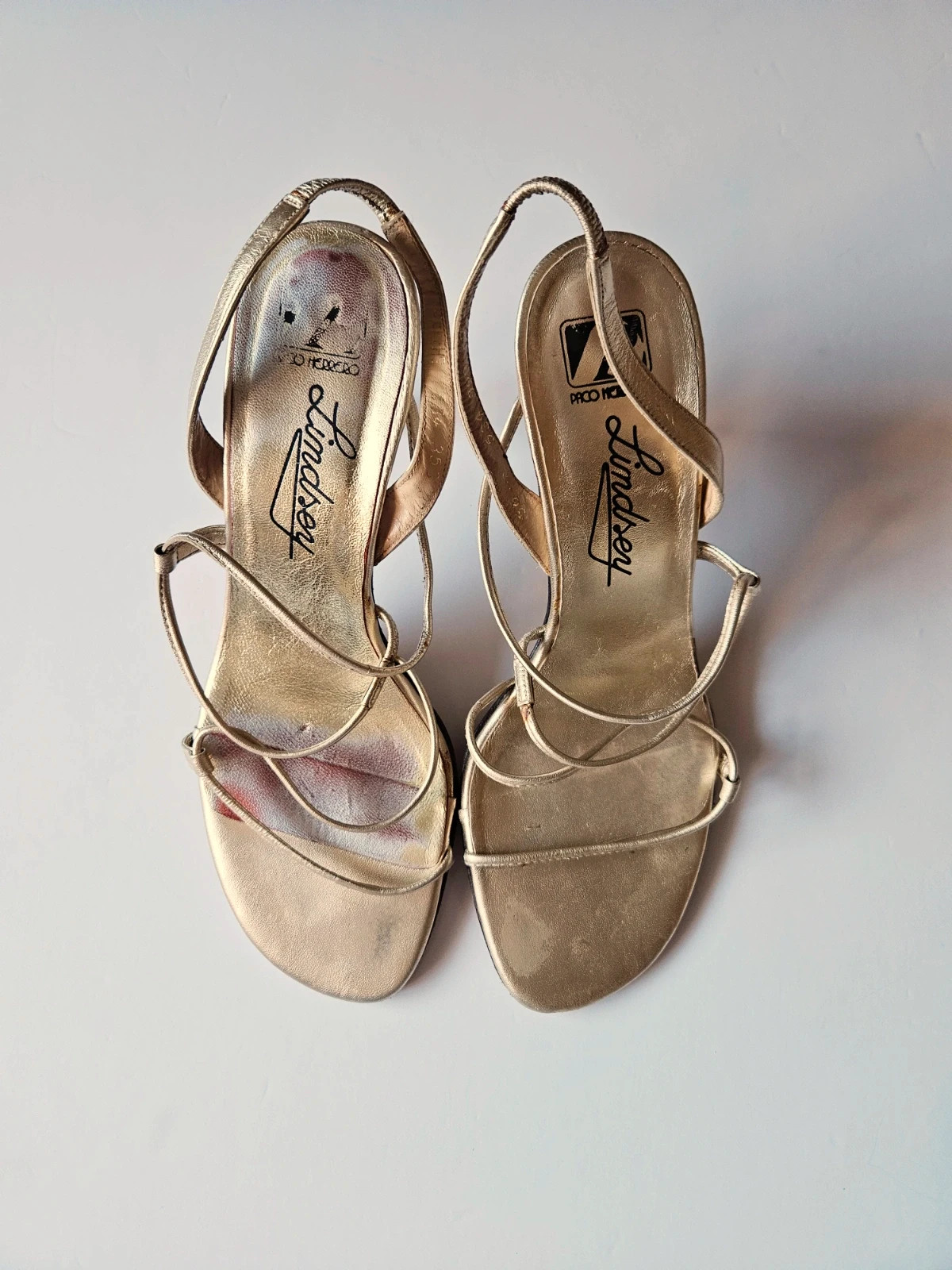 Sandalias doradas Lindsey · tacón fino elegante · talla 37 · estilo fiesta chic – Lindsey – taille 37 2