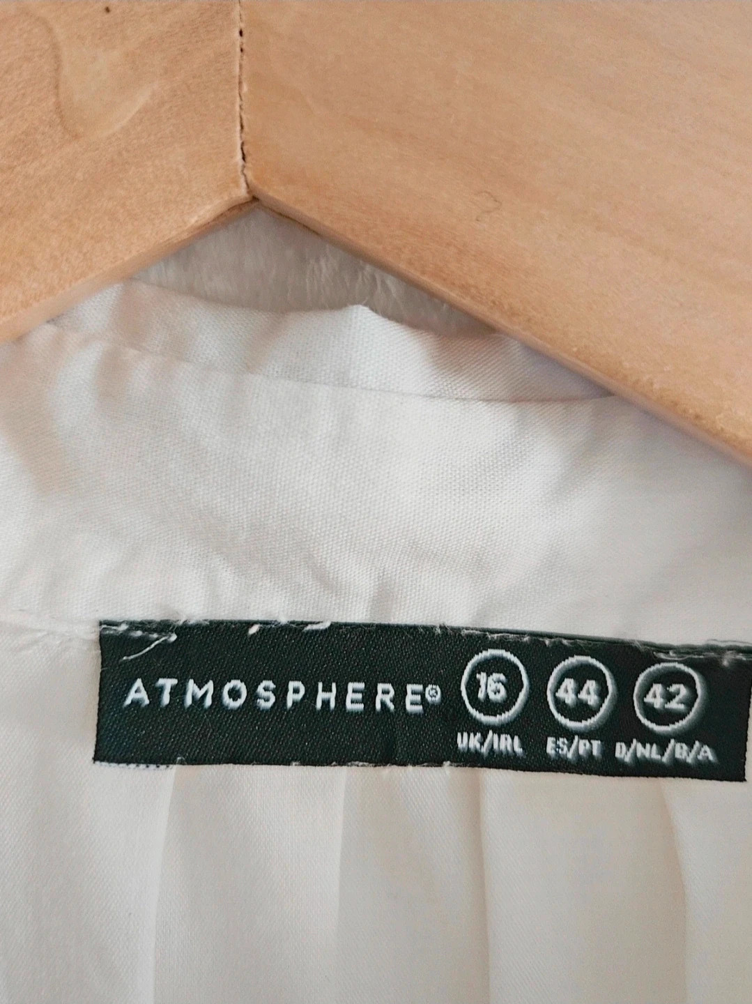 Camisa blanca Atmosphere talla 44 · algodón elástico cuello clásico impecable – Atmosphere – taille XXL / 44 / 16 4