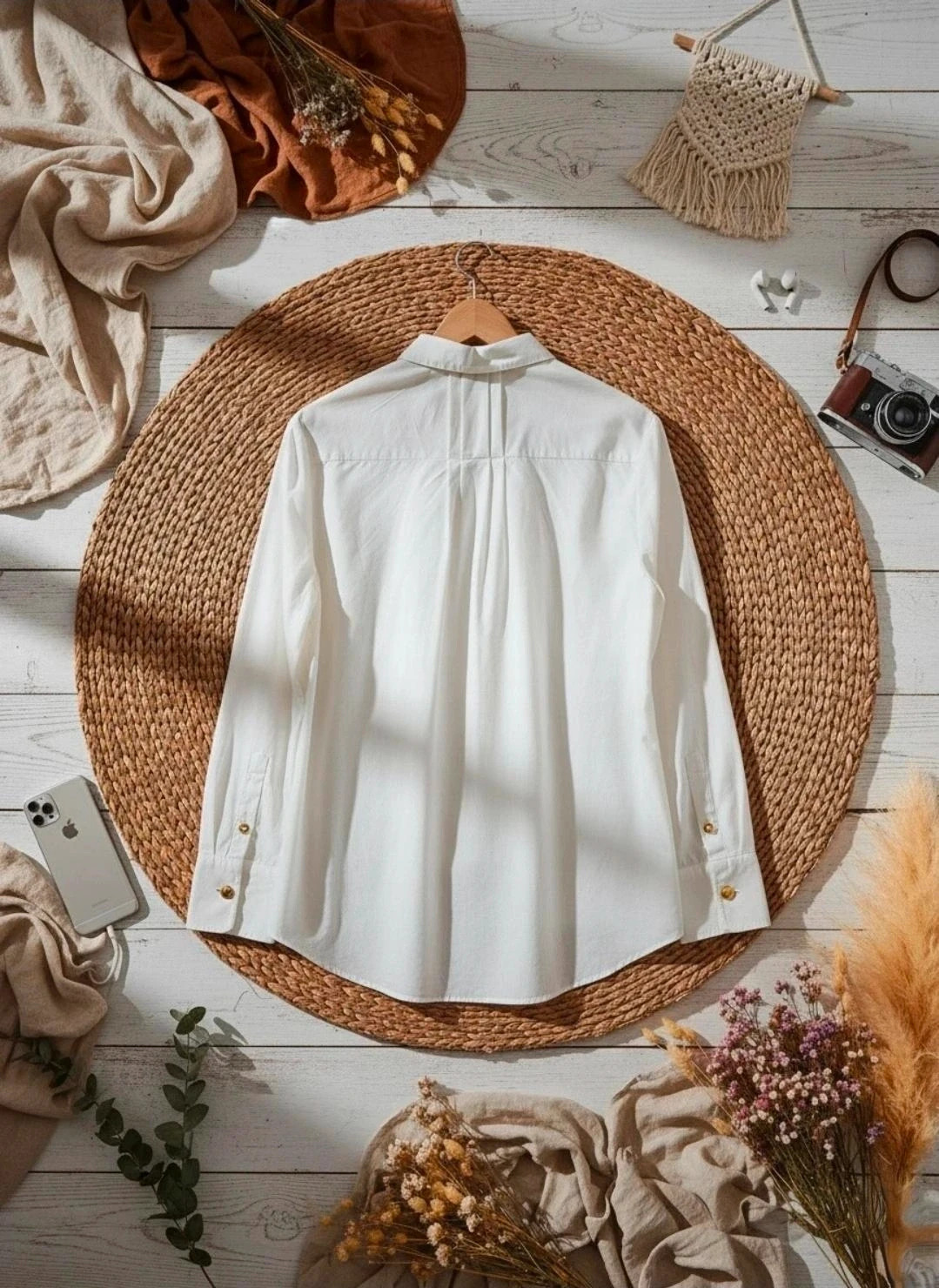 Camisa blanca Atmosphere talla 44 · algodón elástico cuello clásico impecable – Atmosphere – taille XXL / 44 / 16 2