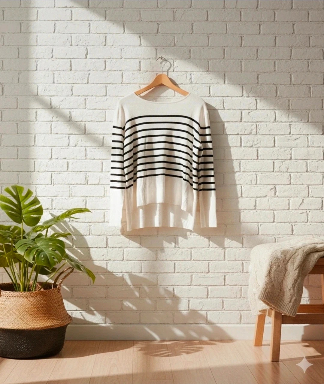 🤍 Jersey MANGO rayas blancas y negras talla L estilo marinero chic 🤍 – Mango – taille L / 40 / 12 2