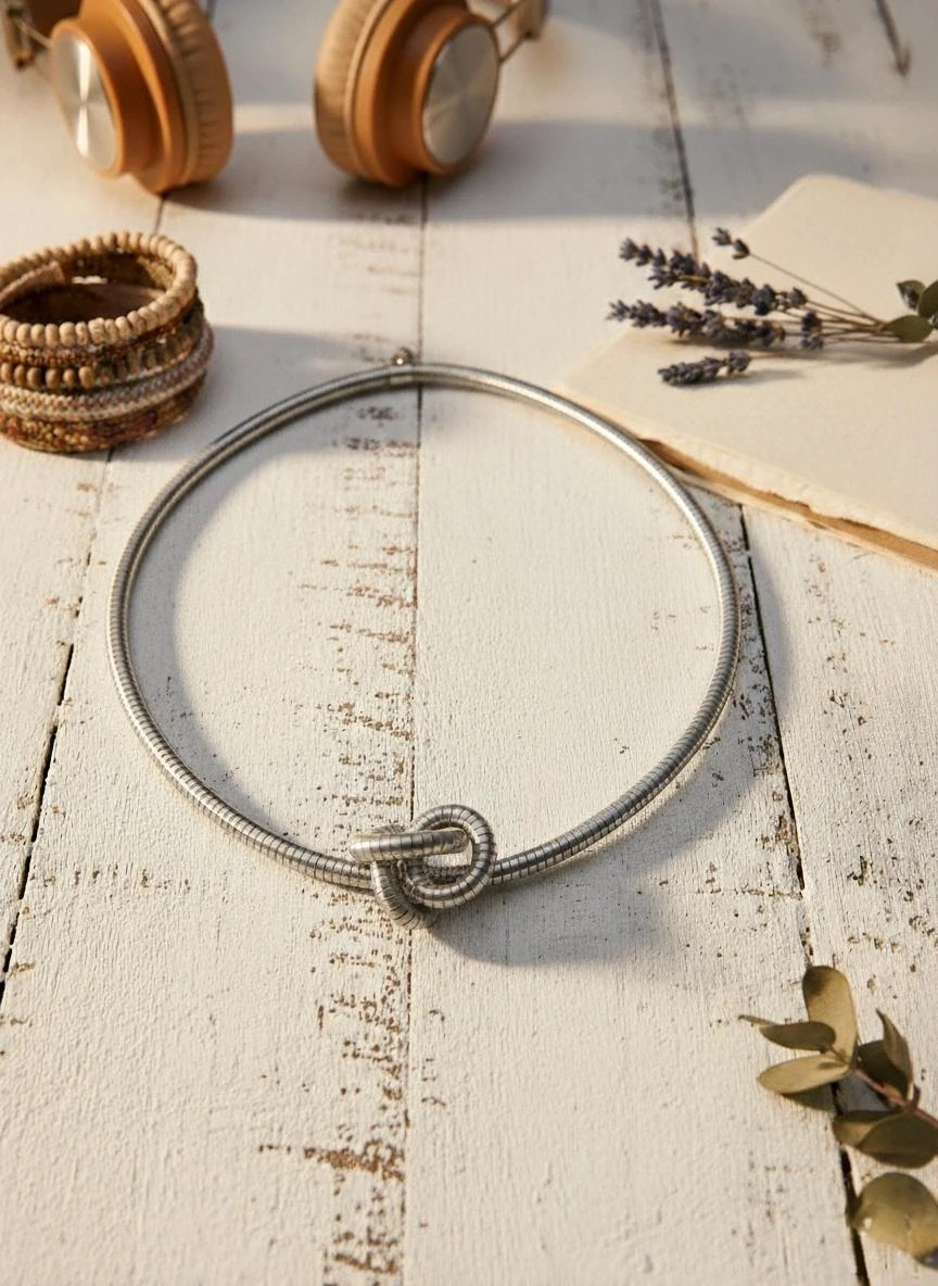 Collar Breil Milano acero inoxidable flexible diseño Snake Twist original – Breil 2