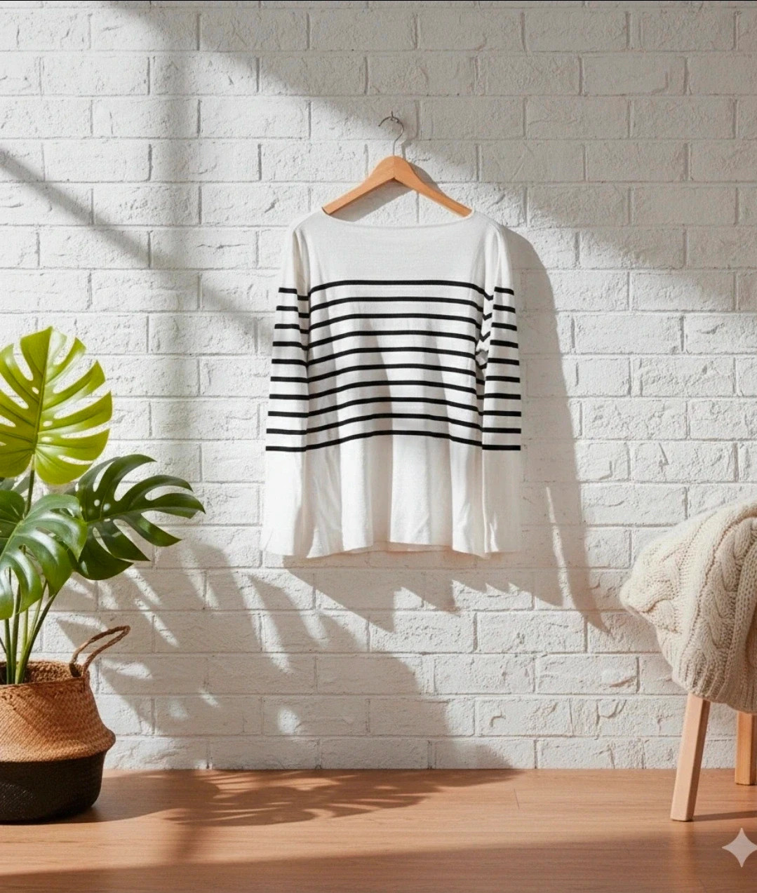 🤍 Jersey MANGO rayas blancas y negras talla L estilo marinero chic 🤍 – Mango – taille L / 40 / 12 3