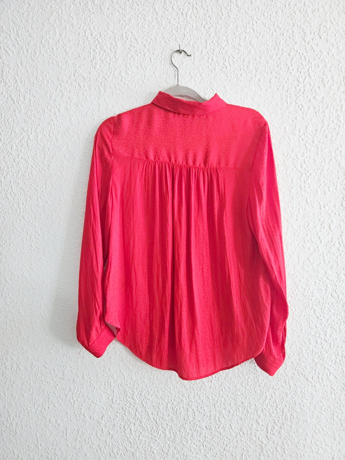 H&M red jacquard blouse · Size 40 · Romantic & boho style – H&M – taille L / 40 / 12 4