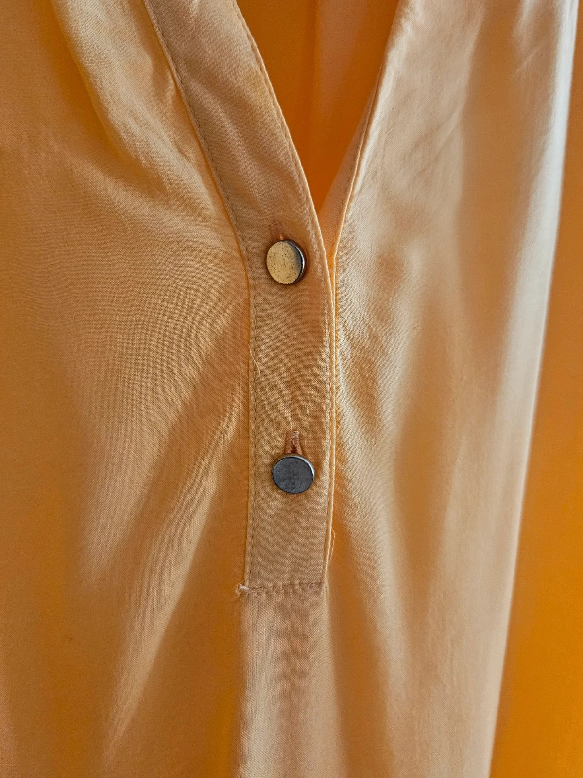 C&A mustard blouse · Size 40 · Boho & fall style · V-neck & buttoned – C&A – taille L / 40 / 12 3