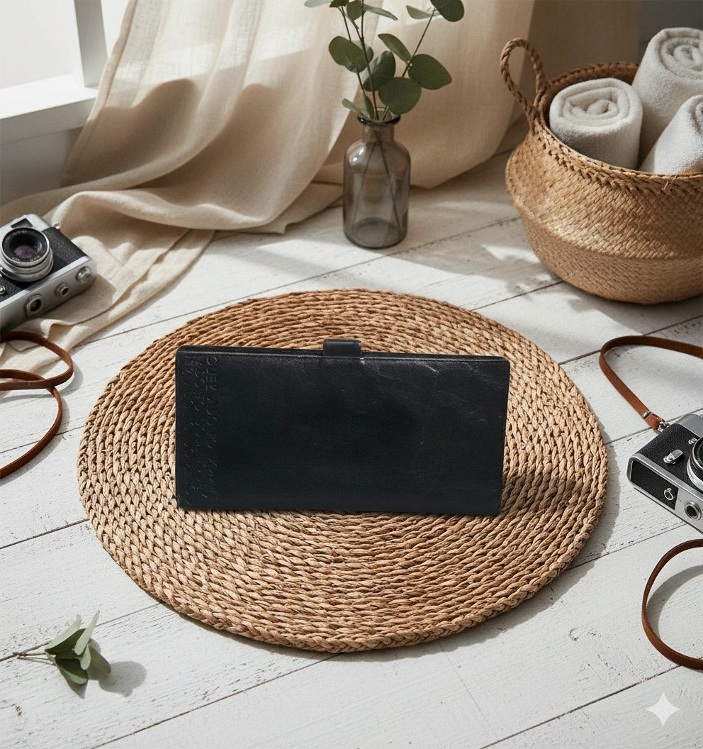 Adolfo Domínguez black leather wallet · Elegant & minimalist style · Multi-compartment – Adolfo Dominguez 3