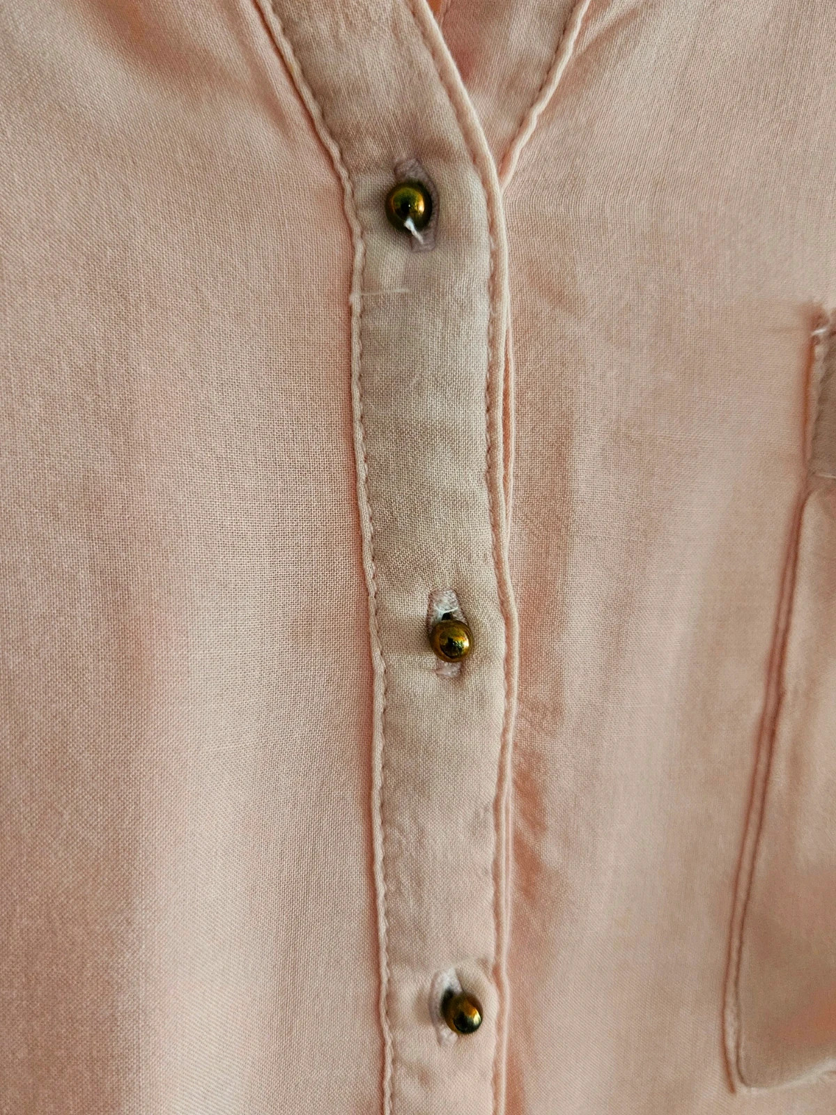 Zara light pink blouse · Size XL · Soft & boho style · Pocket detail – Zara – taille XL / 42 / 14 4