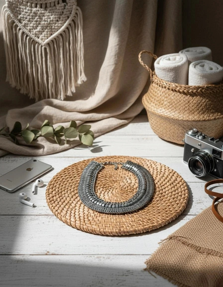 Mango silver layered necklace · Statement piece · Boho & vintage style – Mango 2