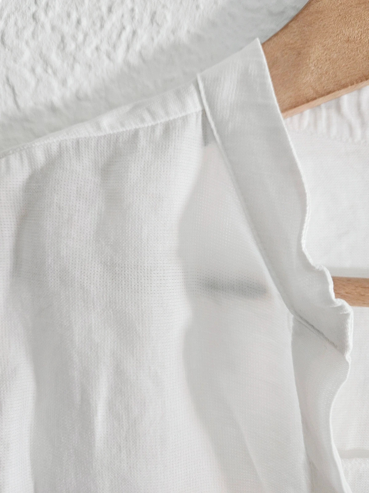 Zara white button-down dress · Size L · Linen-style fabric · Sheer layering piece – Zara – taille L / 40 / 12 5