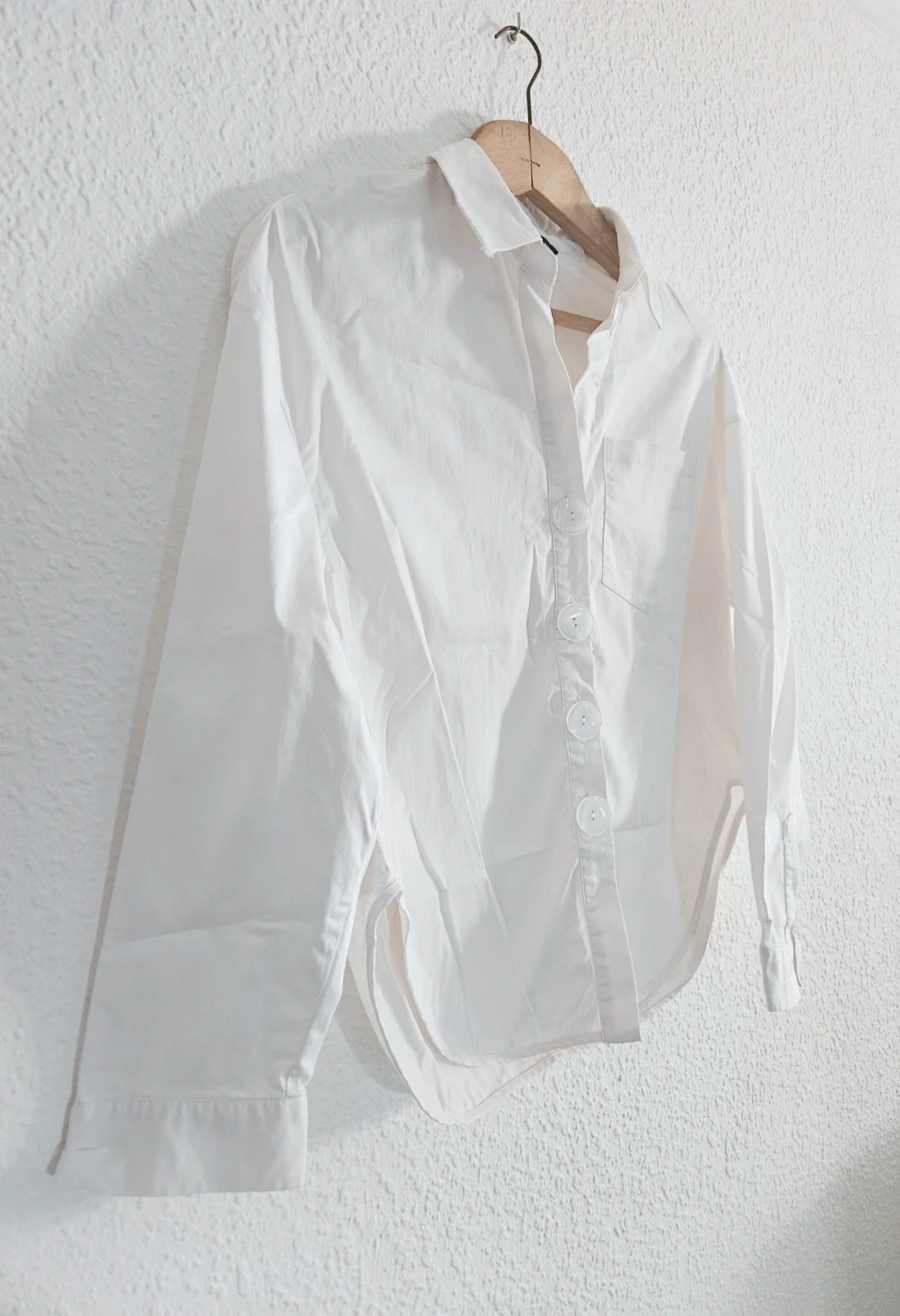 Sfera white button-up shirt · Size M · Minimalist style · 100% cotton – Sfera – taille M / 38 / 10 5