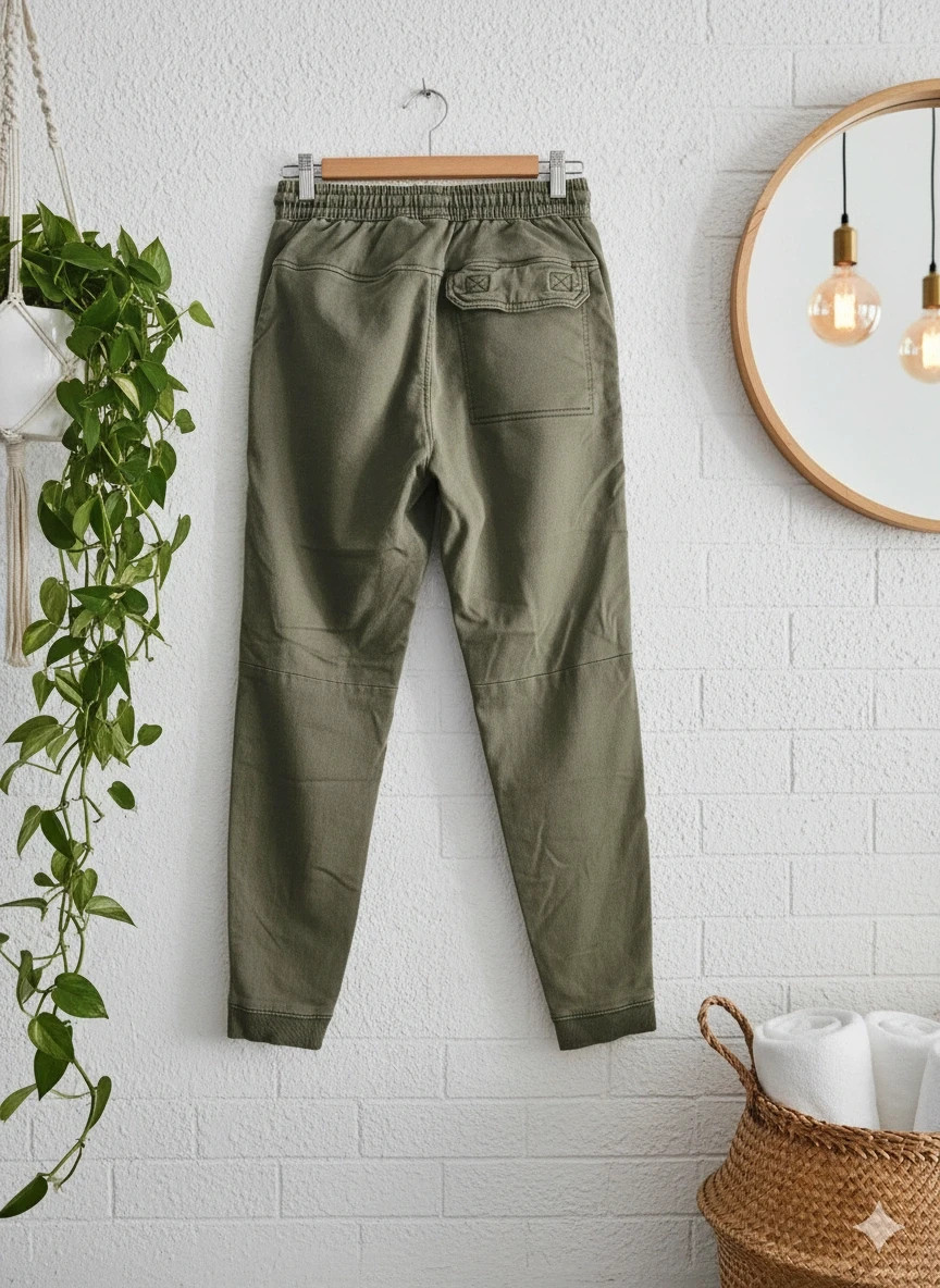 Pull&Bear olive green jogger pants – size XS – utility style – trending this season – Pull & Bear – taille XS / 34 / 6 2