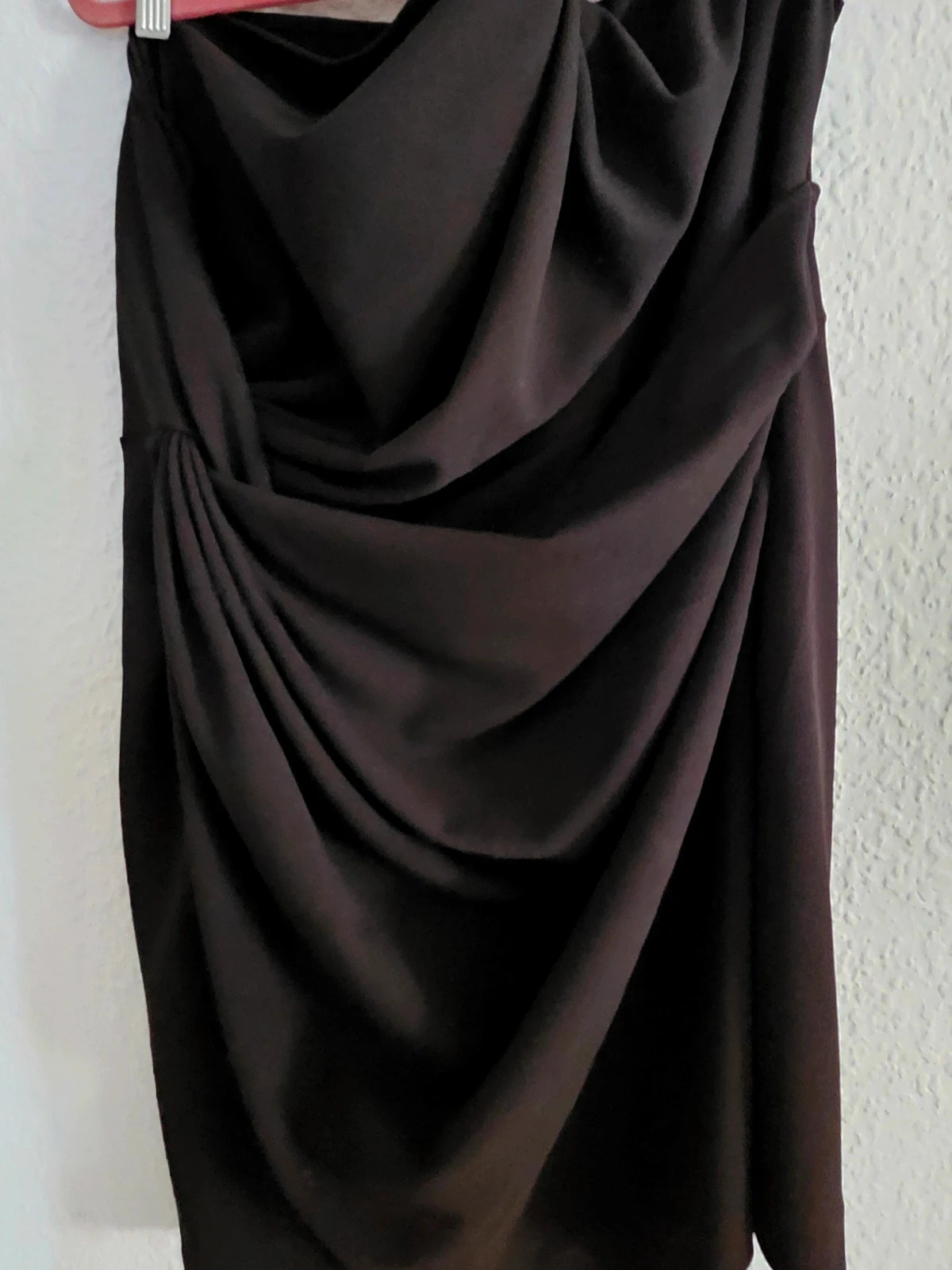 Violeta by Mango ruched one-shoulder dress · Size XXL · Elegant black style – Violeta by MANGO – taille XXL / 44 / 16 5