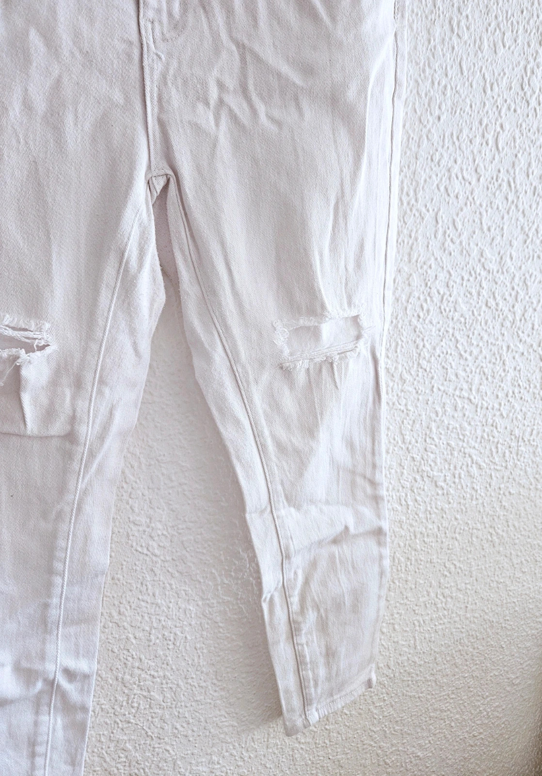 Shein Curve white distressed jeans · Size 1XL · High waist · Urban style – taille XL / 42 / 14 3