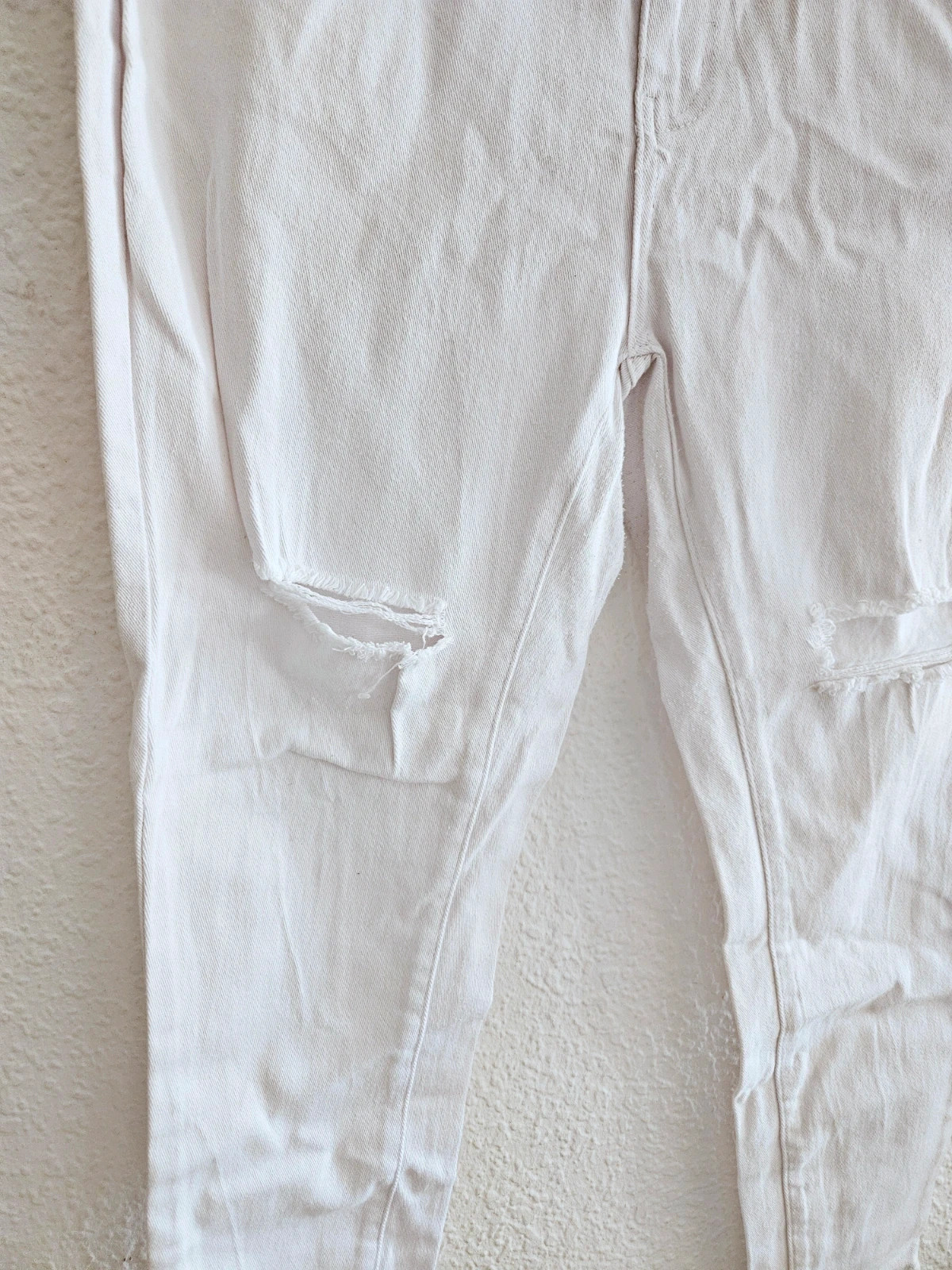 Shein Curve white distressed jeans · Size 1XL · High waist · Urban style – taille XL / 42 / 14 4