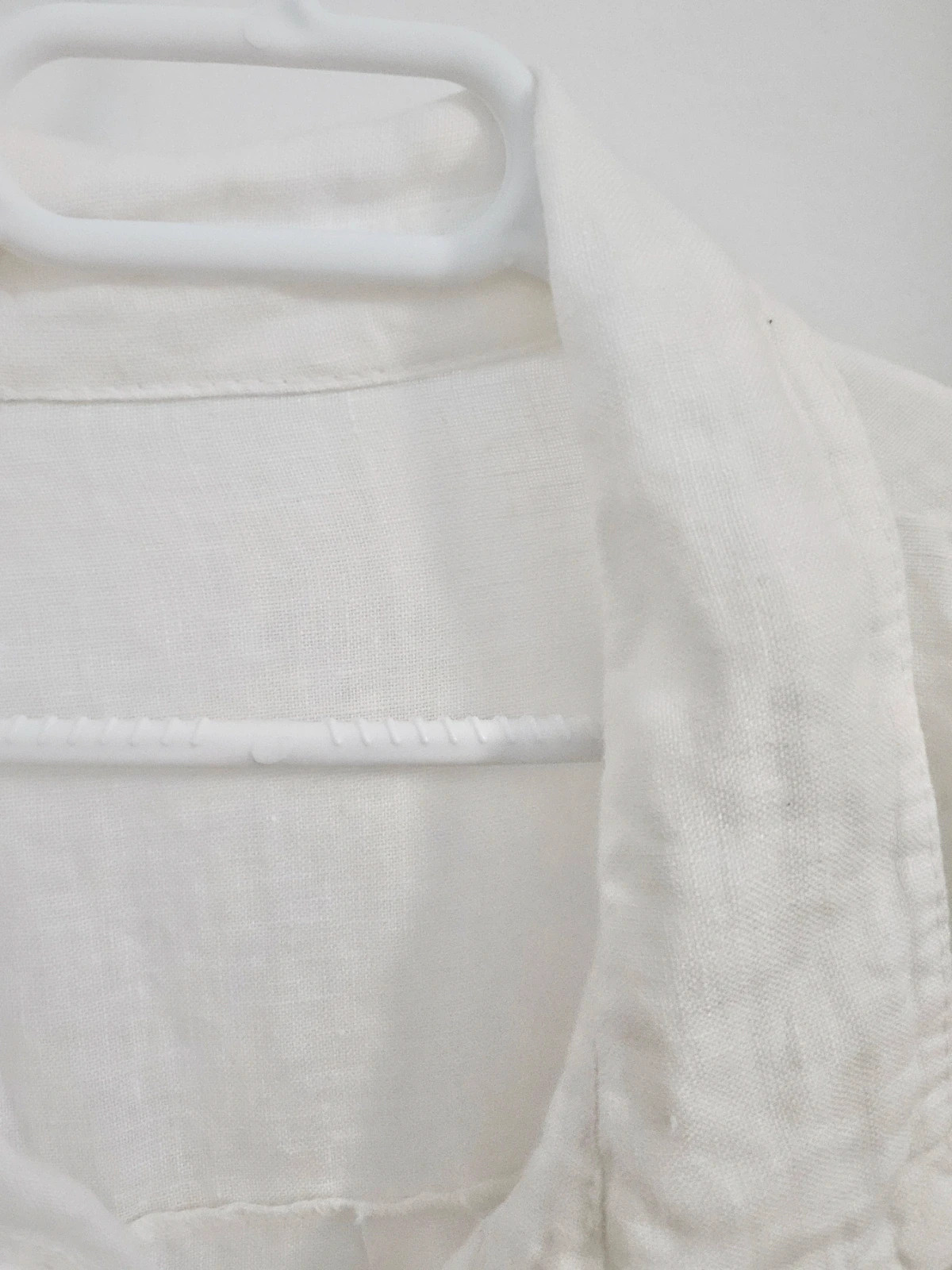 Local linen shirt · Size XL · Rolled sleeves · Natural chic style – Sin marca – taille XL 5